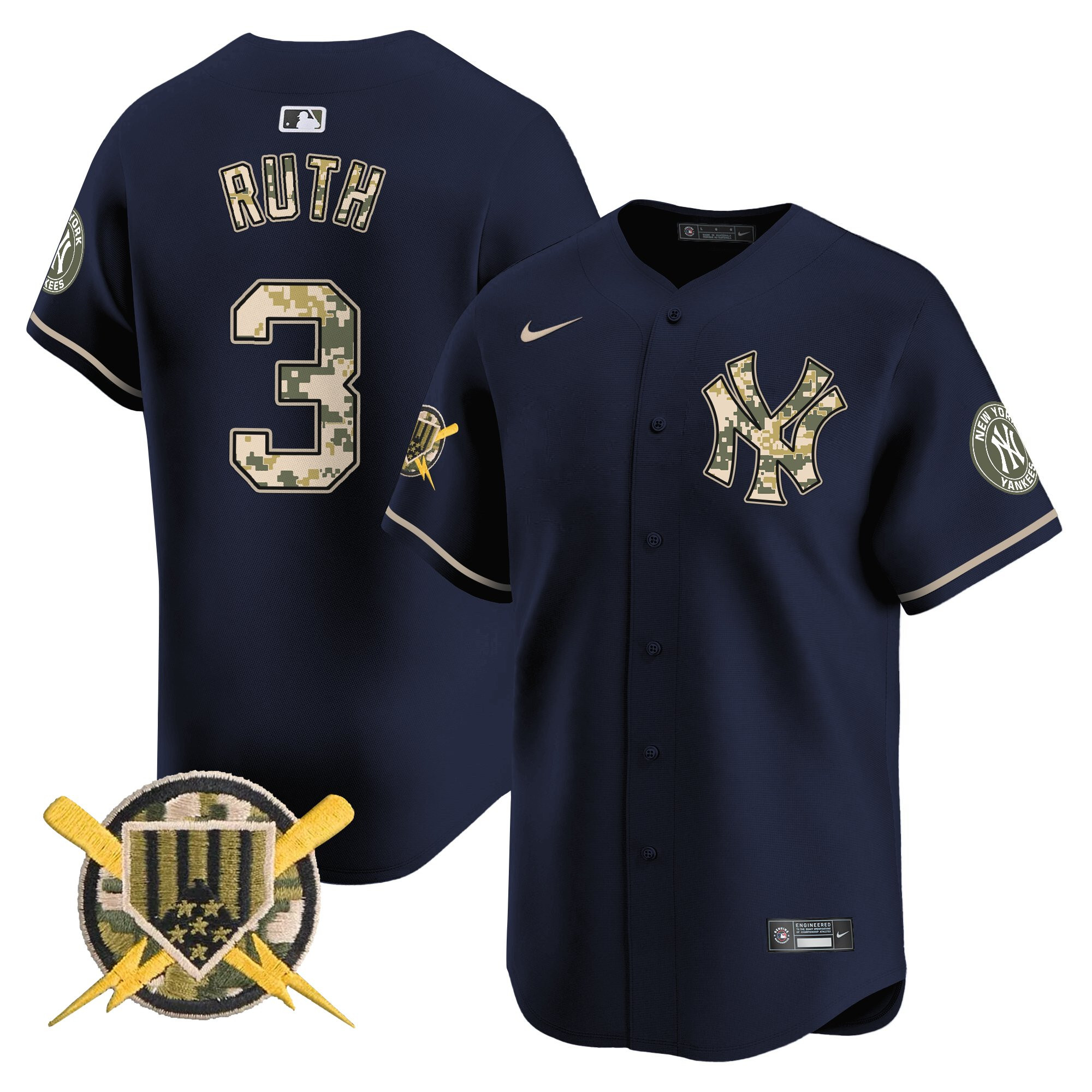 Men's New York Yankees Armed Forces Day Vapor Premier Limited Jersey - All Stitched