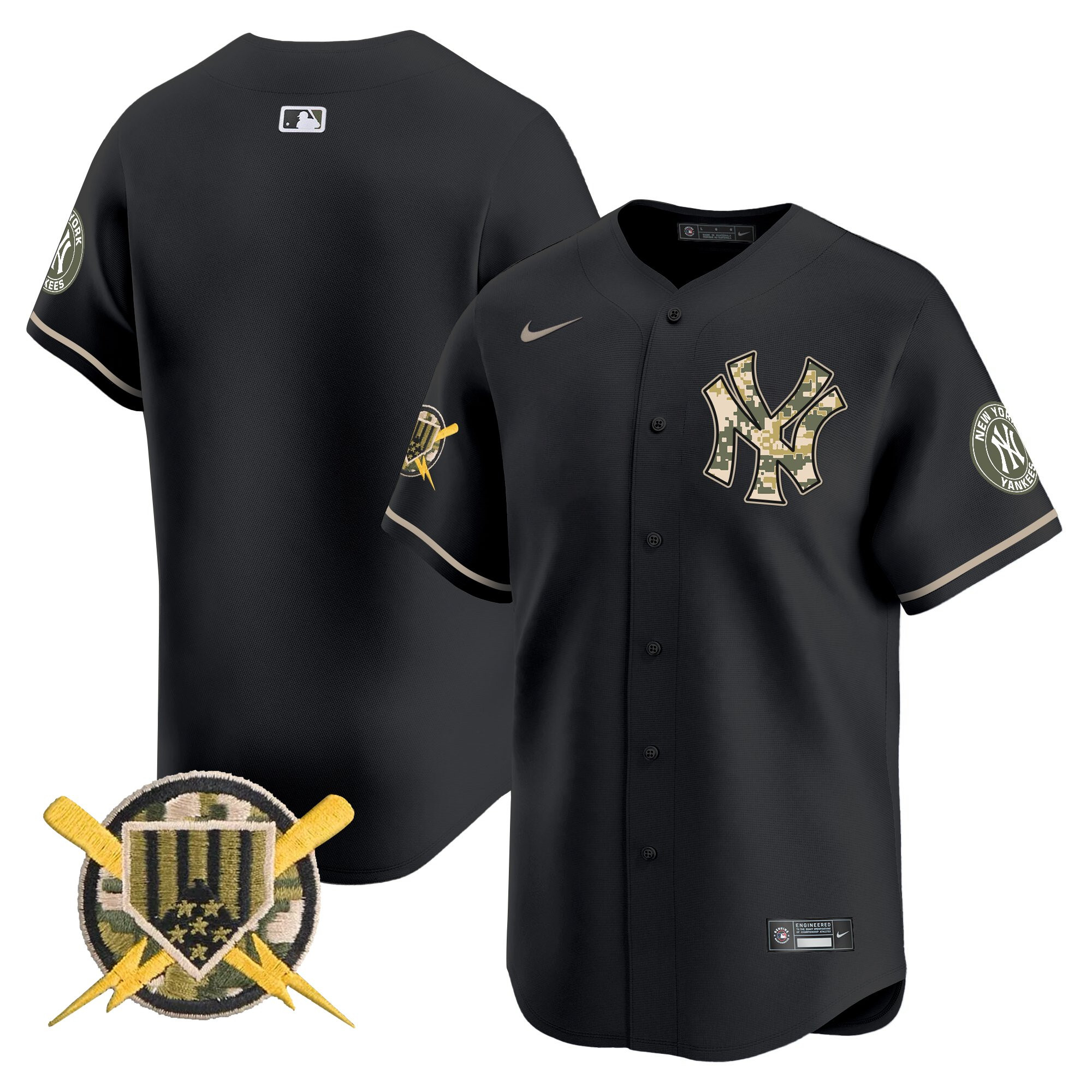 Men's New York Yankees Armed Forces Day Vapor Premier Limited Jersey - All Stitched