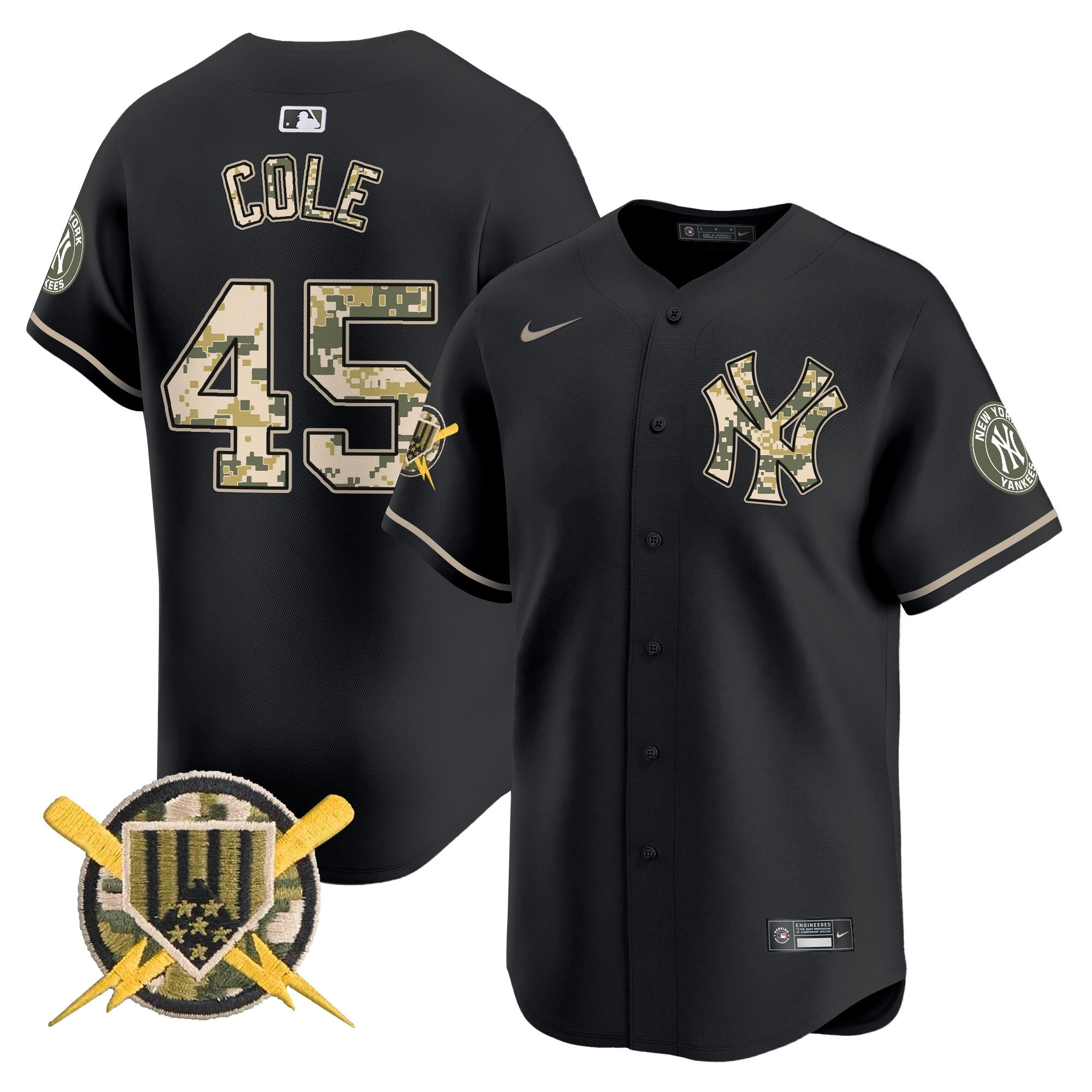 Men's New York Yankees Armed Forces Day Vapor Premier Limited Jersey - All Stitched