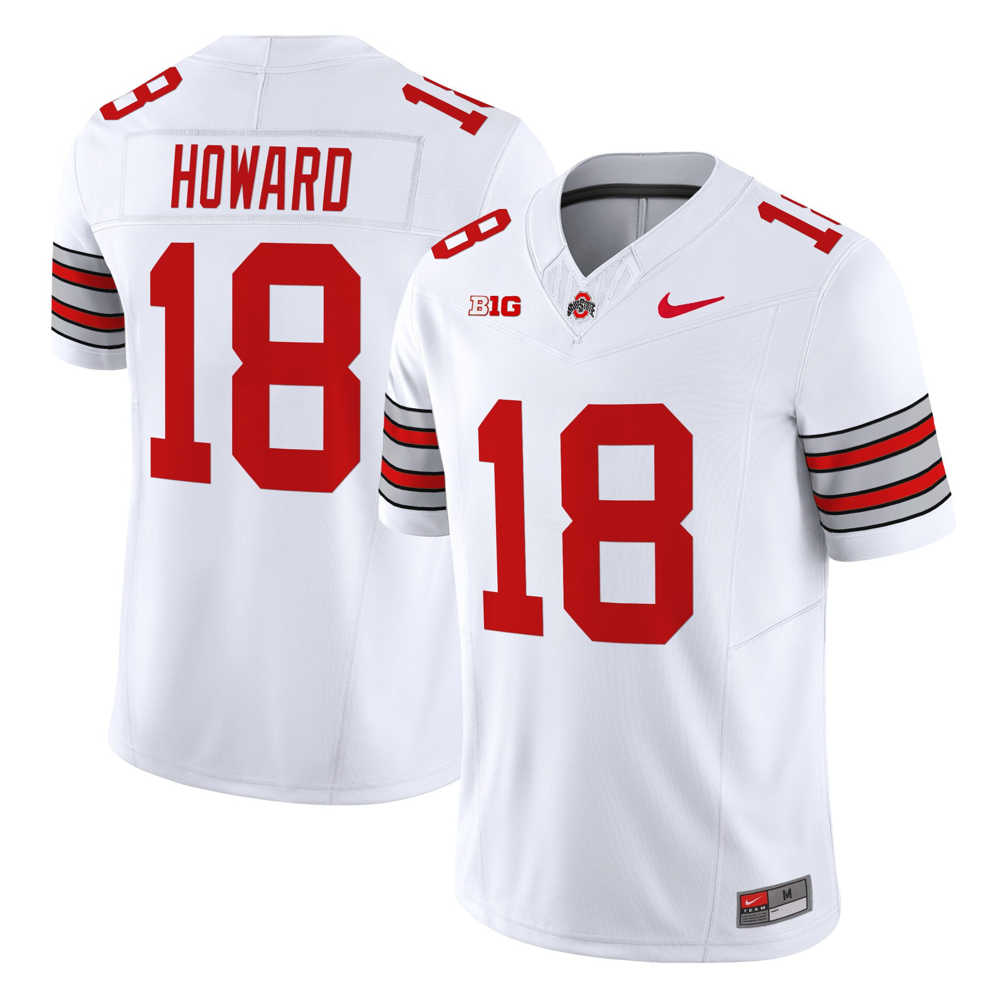Men's Ohio State Buckeyes 'Heritage Stripe' 2025/26 Vapor Limited Jersey - All Stitched