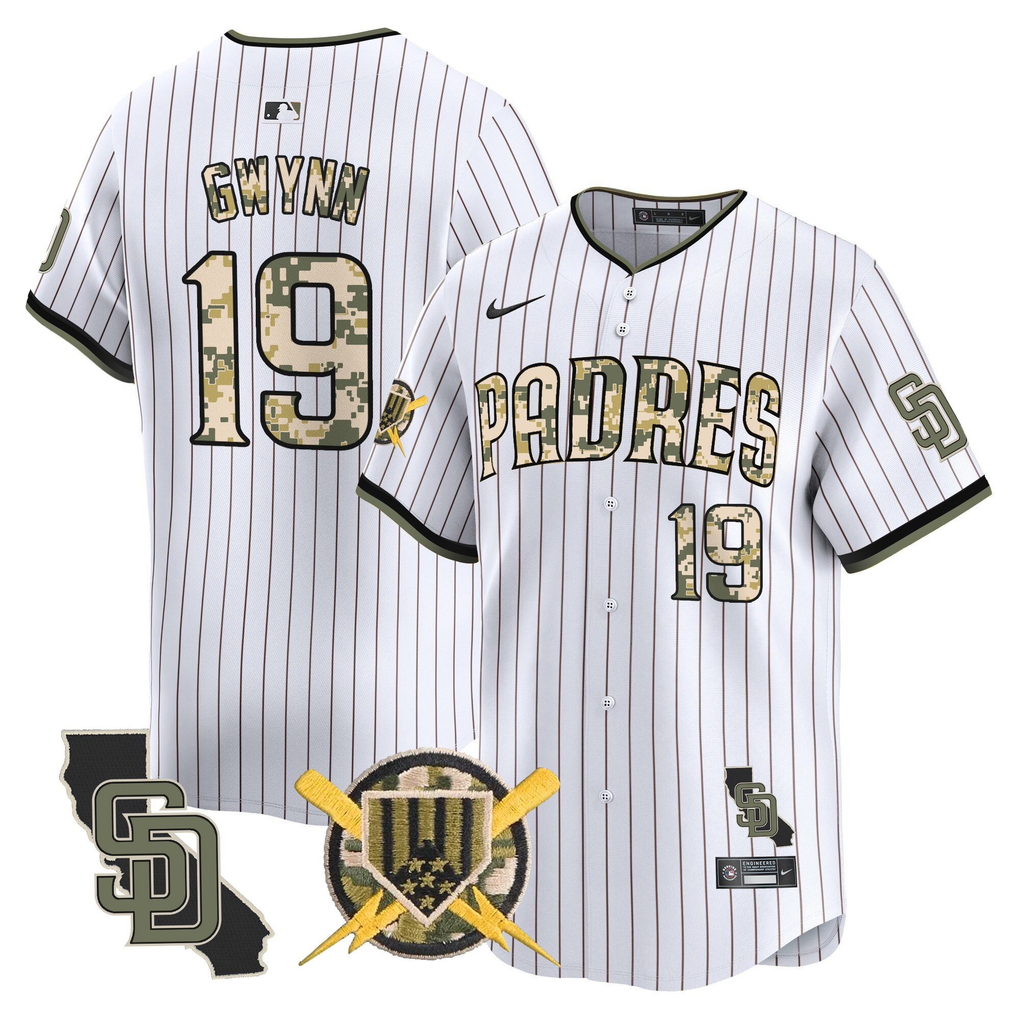 Men's Padres Armed Forces Day Vapor Premier Limited Jersey - All Stitched