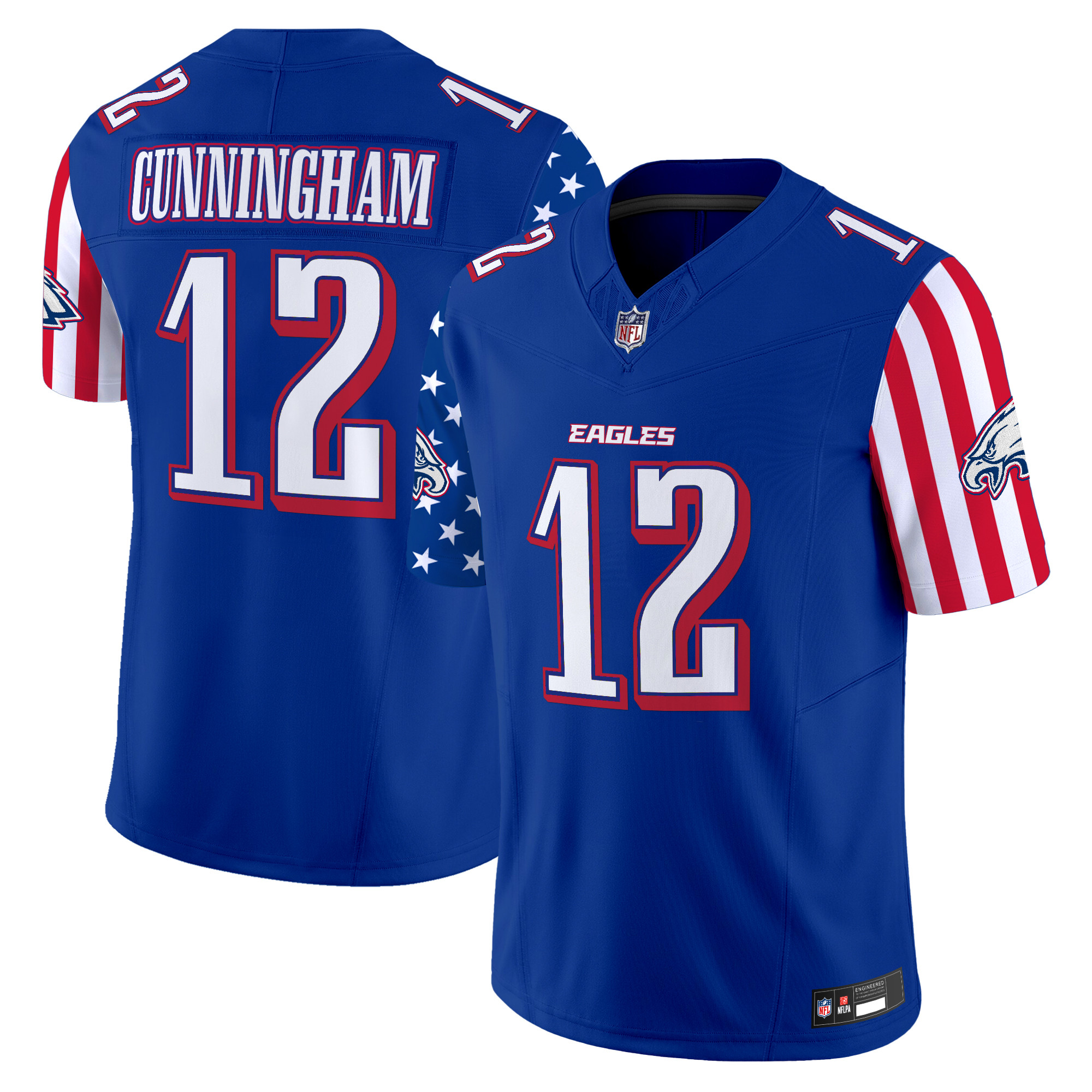 Men's Philadelphia Eagles 2025 Independence Day Vapor Limited Jersey - All Stitched