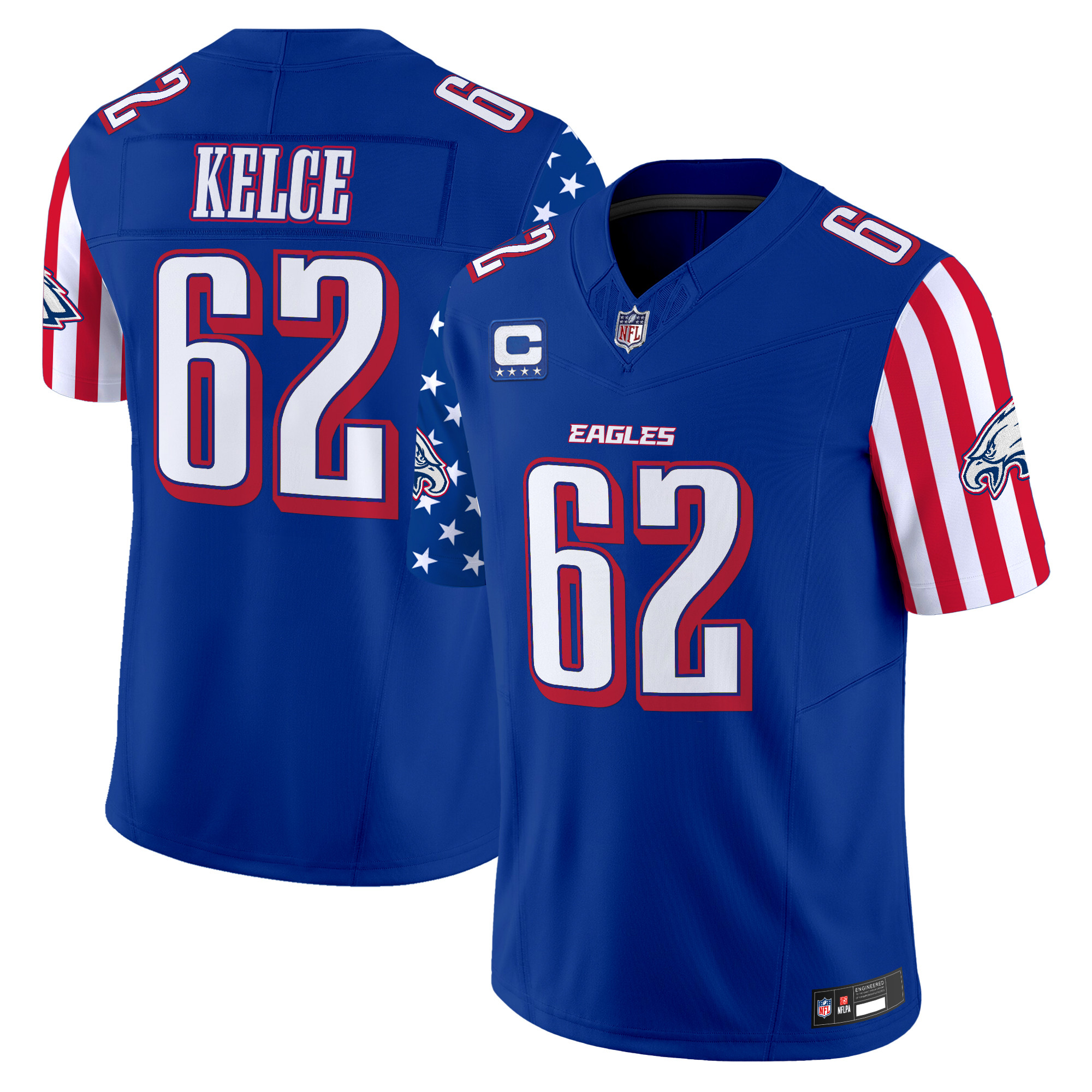 Men's Philadelphia Eagles 2025 Independence Day Vapor Limited Jersey - All Stitched