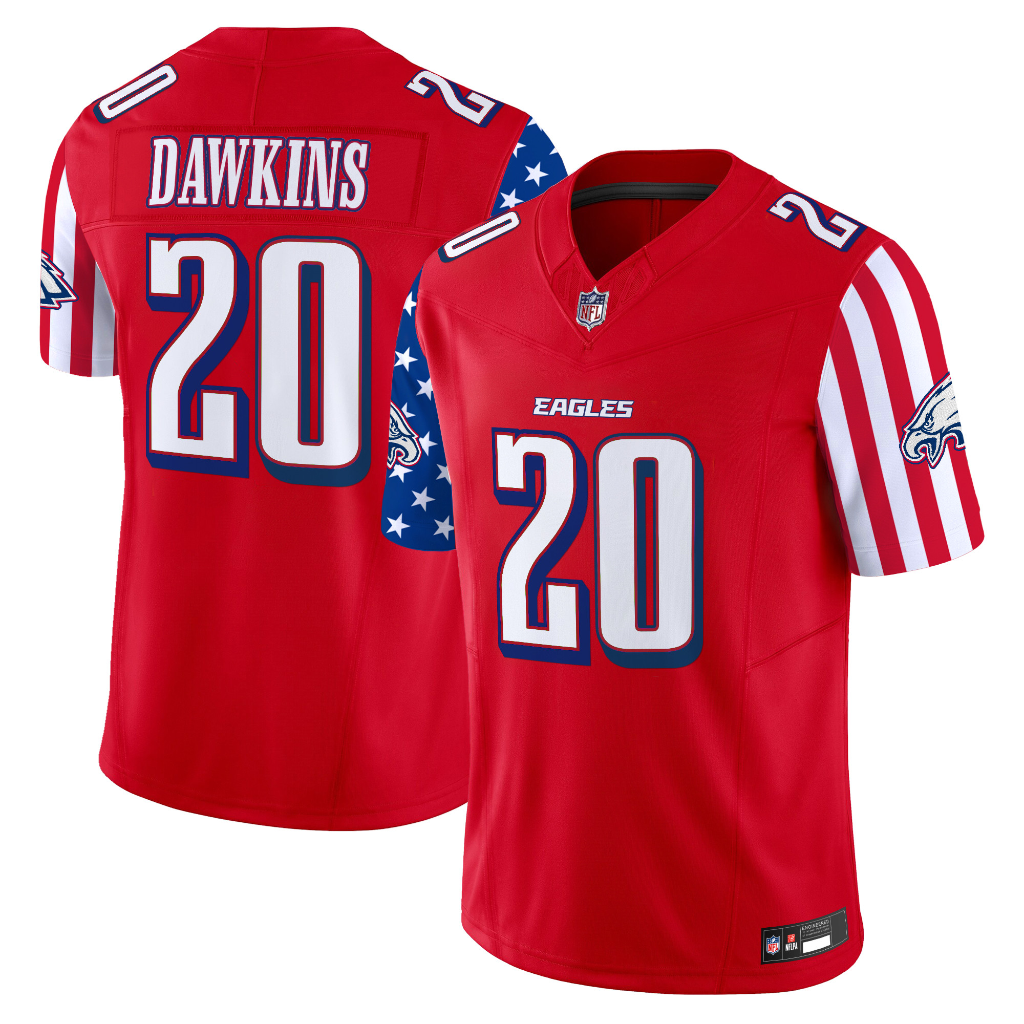 Men's Philadelphia Eagles 2025 Independence Day Vapor Limited Jersey - All Stitched