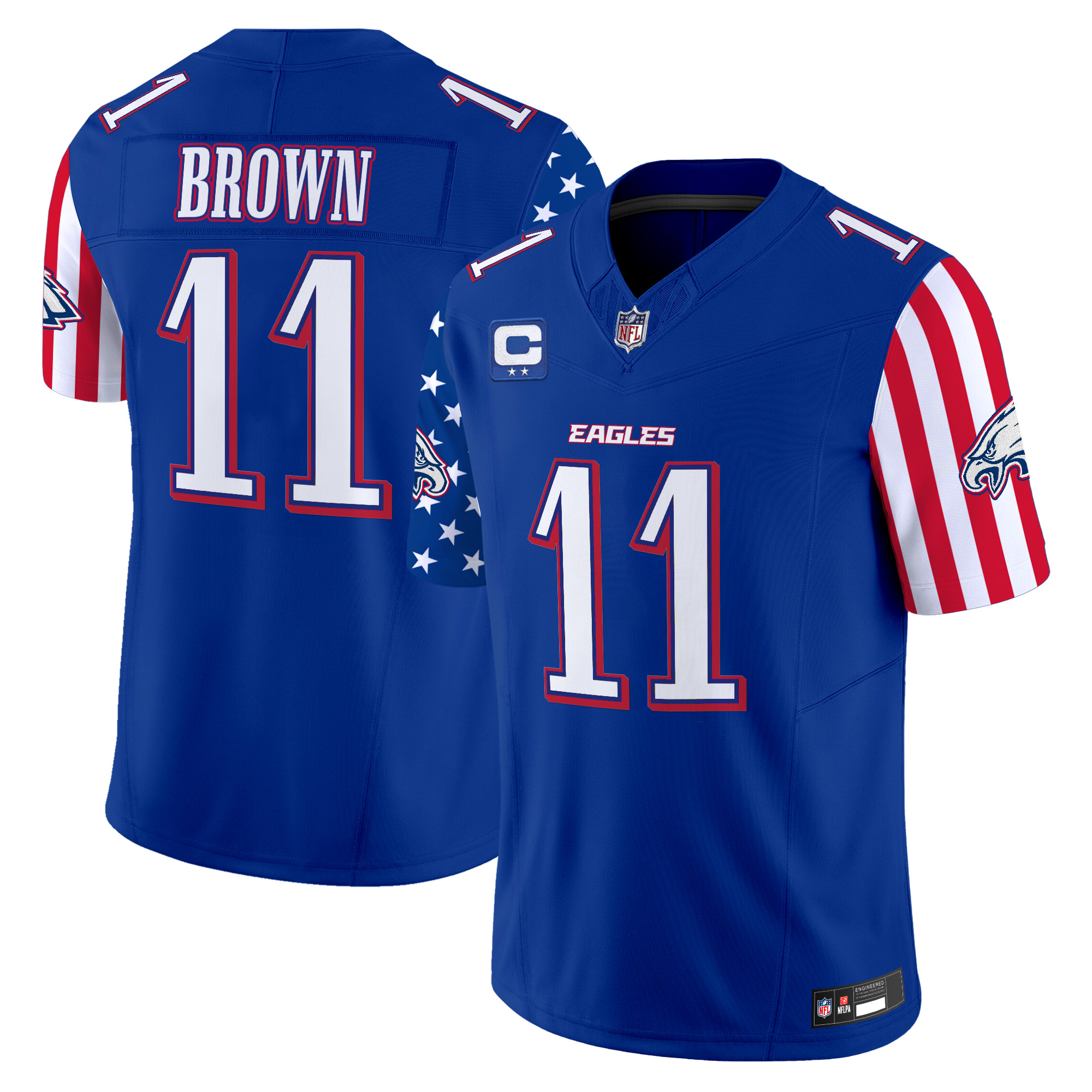 Men's Philadelphia Eagles 2025 Independence Day Vapor Limited Jersey - All Stitched