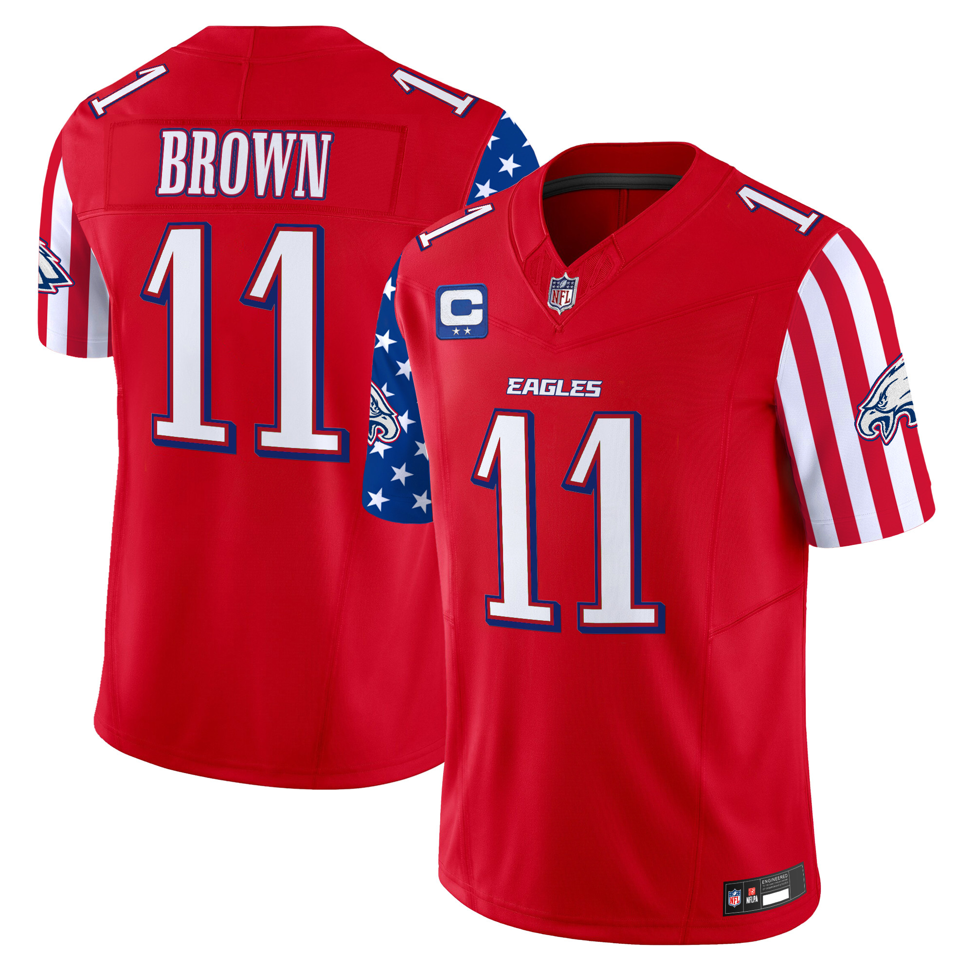 Men's Philadelphia Eagles 2025 Independence Day Vapor Limited Jersey - All Stitched