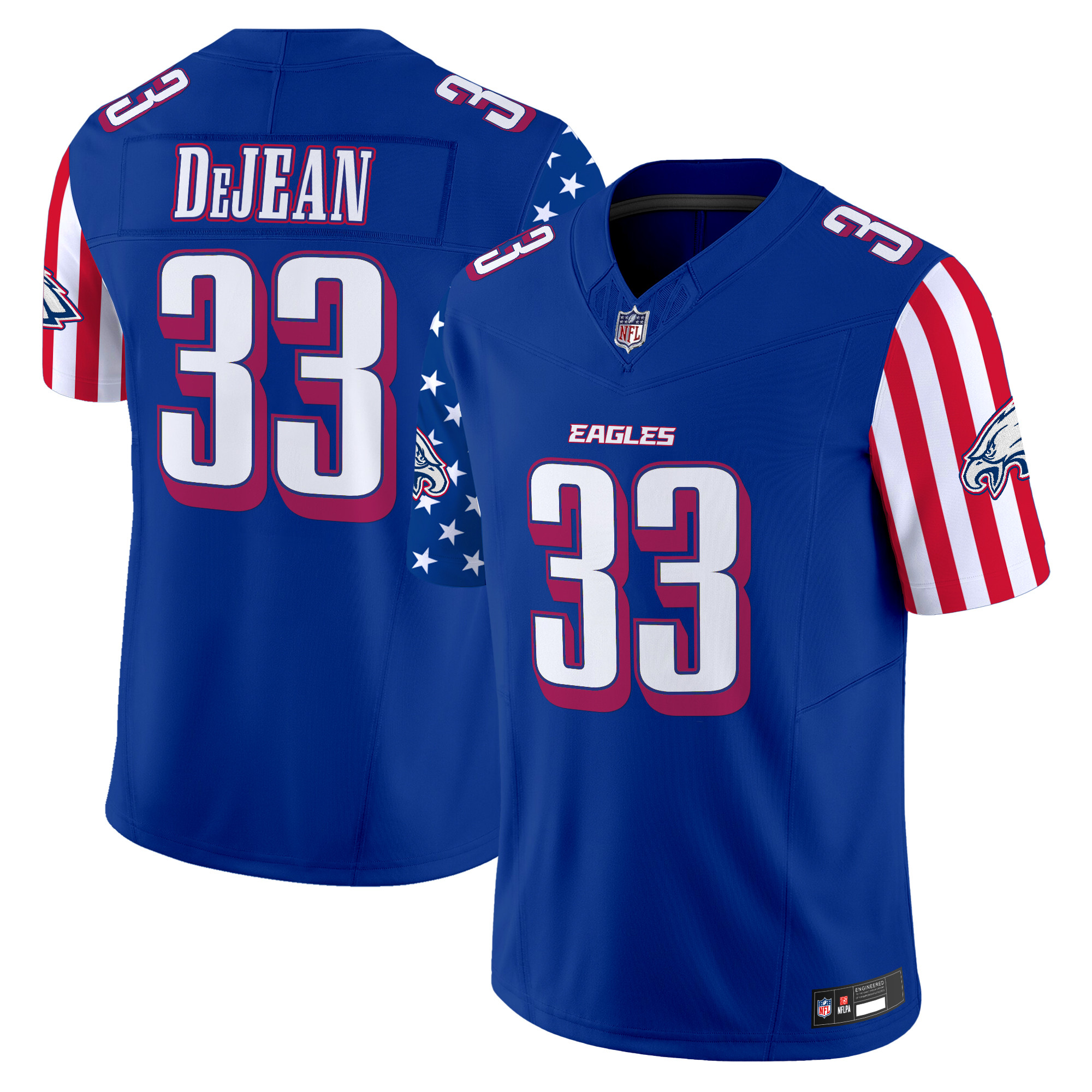 Men's Philadelphia Eagles 2025 Independence Day Vapor Limited Jersey - All Stitched