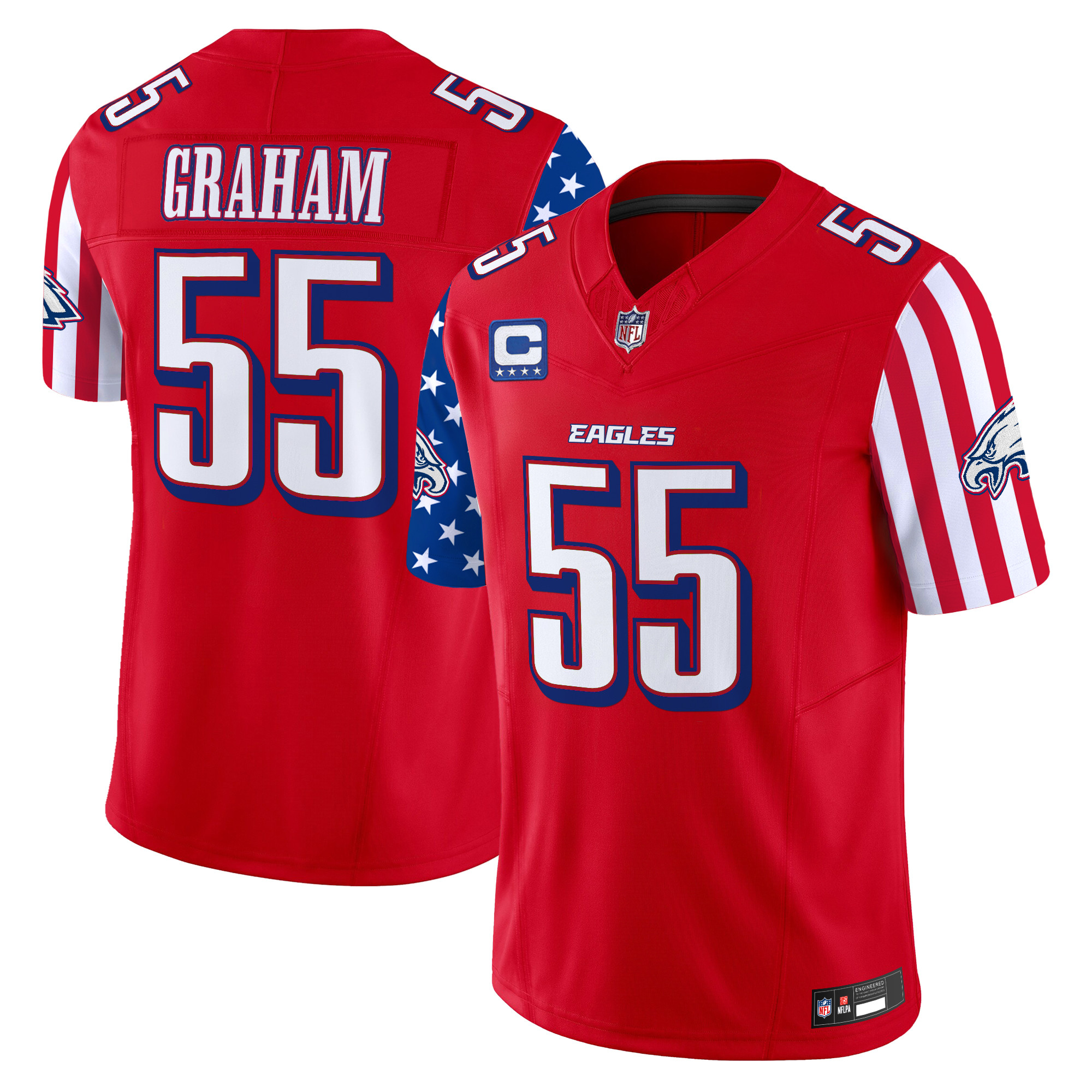 Men's Philadelphia Eagles 2025 Independence Day Vapor Limited Jersey - All Stitched