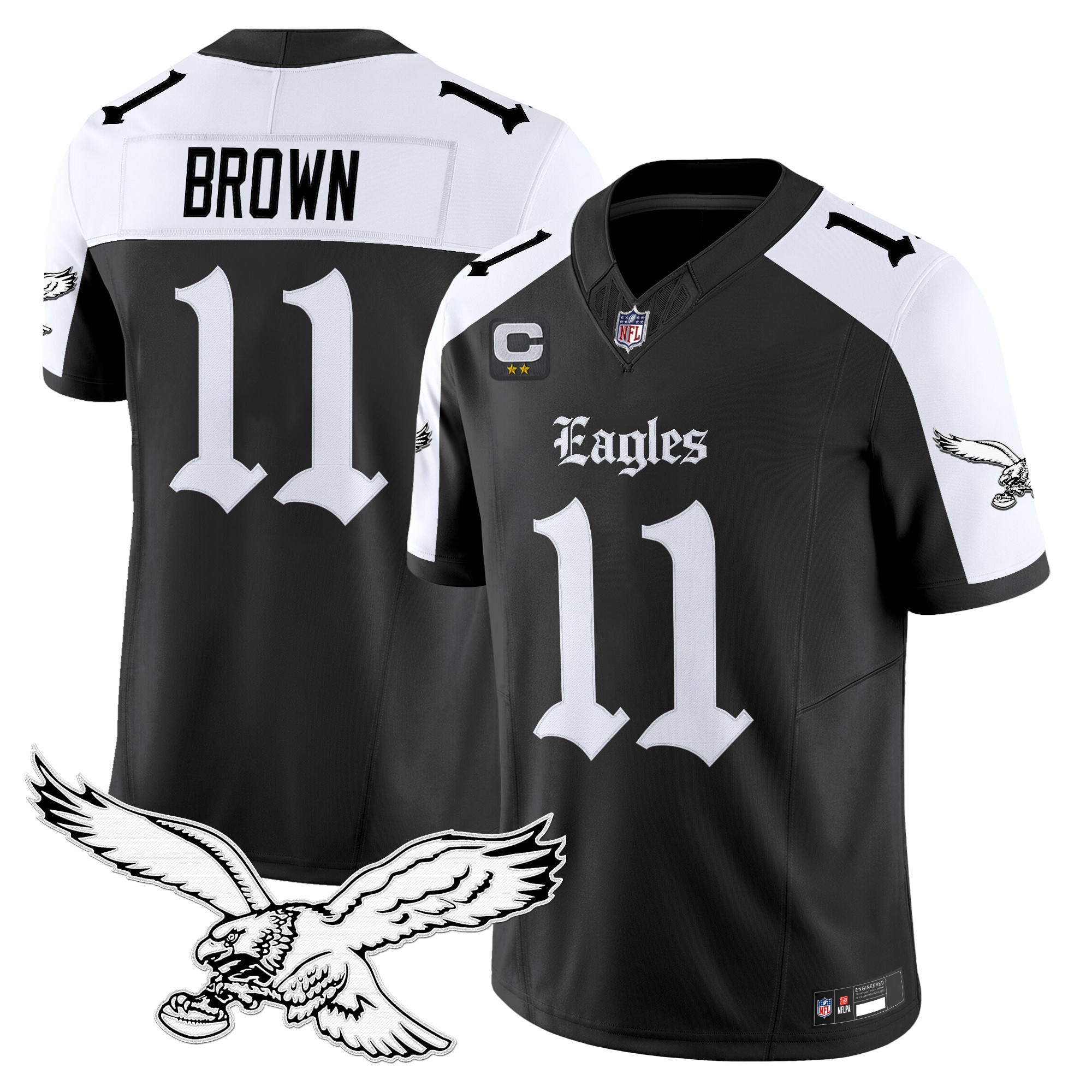 Men's Philadelphia Eagles 'Gothic Philly Edition' Vapor Limited Jersey - All Stitched