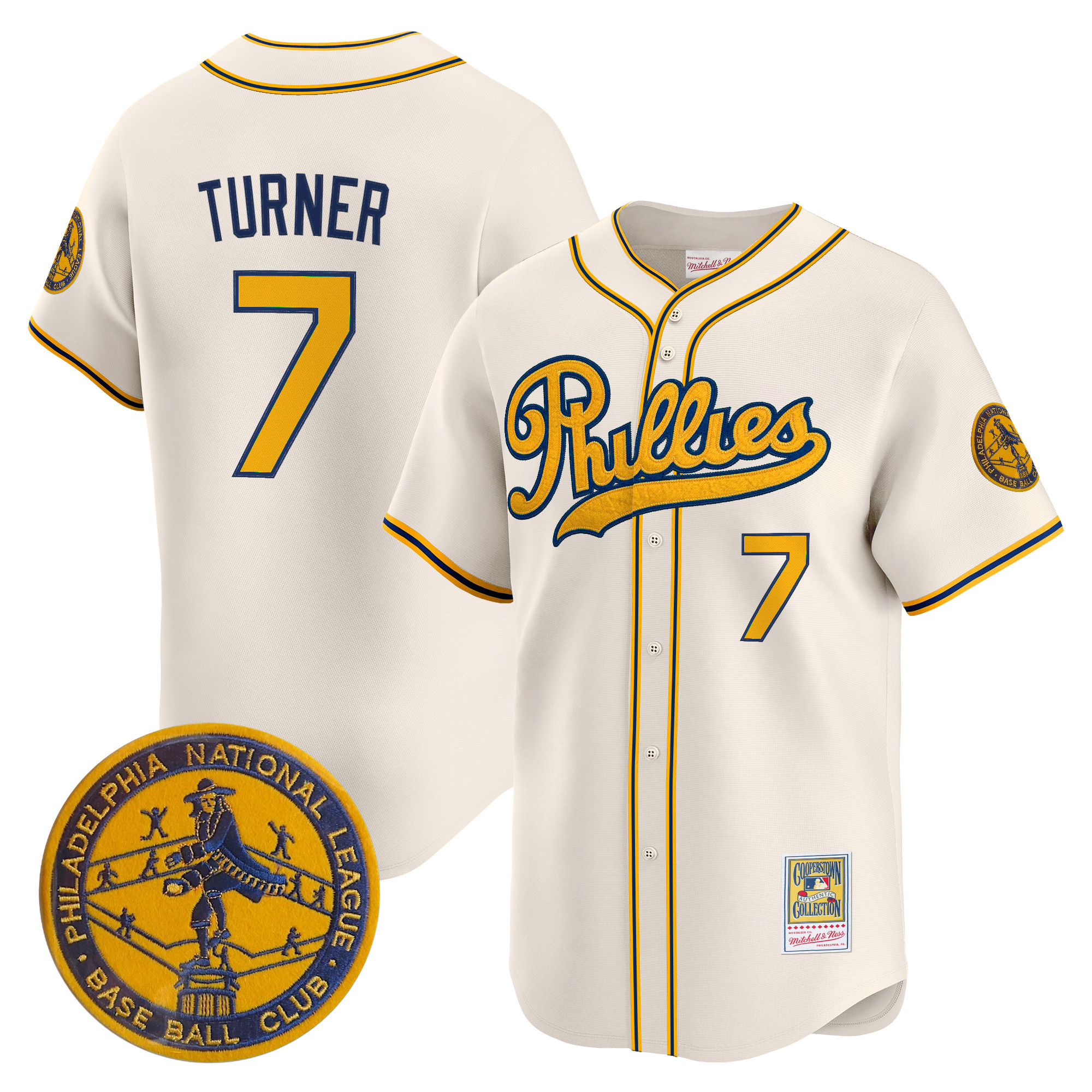 Men's Philadelphia Phillies 1938 Heritage Vapor Premier Limited Jersey - 'New?Sweden 300th?Anniversary' Patch - All Stitched