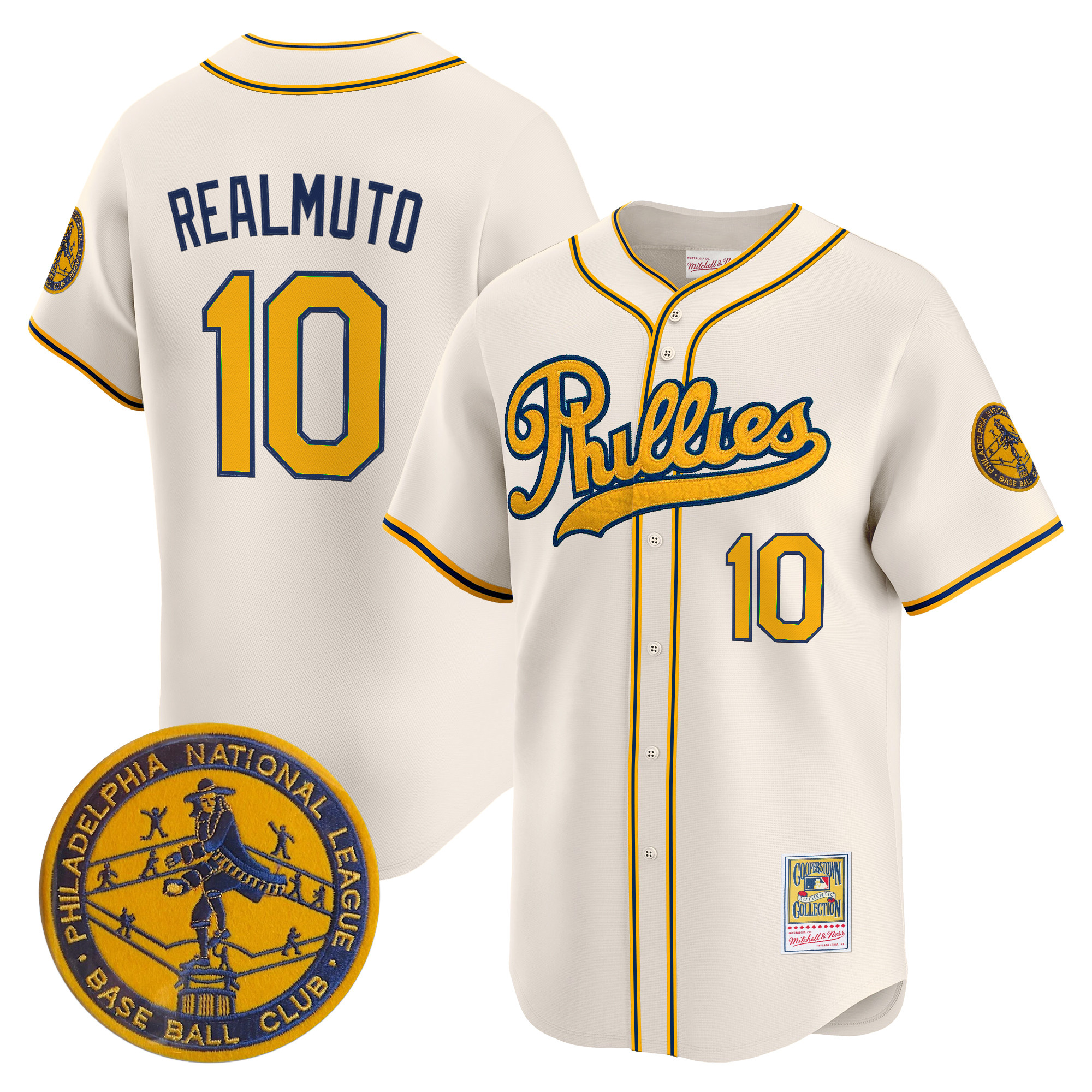 Men's Philadelphia Phillies 1938 Heritage Vapor Premier Limited Jersey - 'New?Sweden 300th?Anniversary' Patch - All Stitched