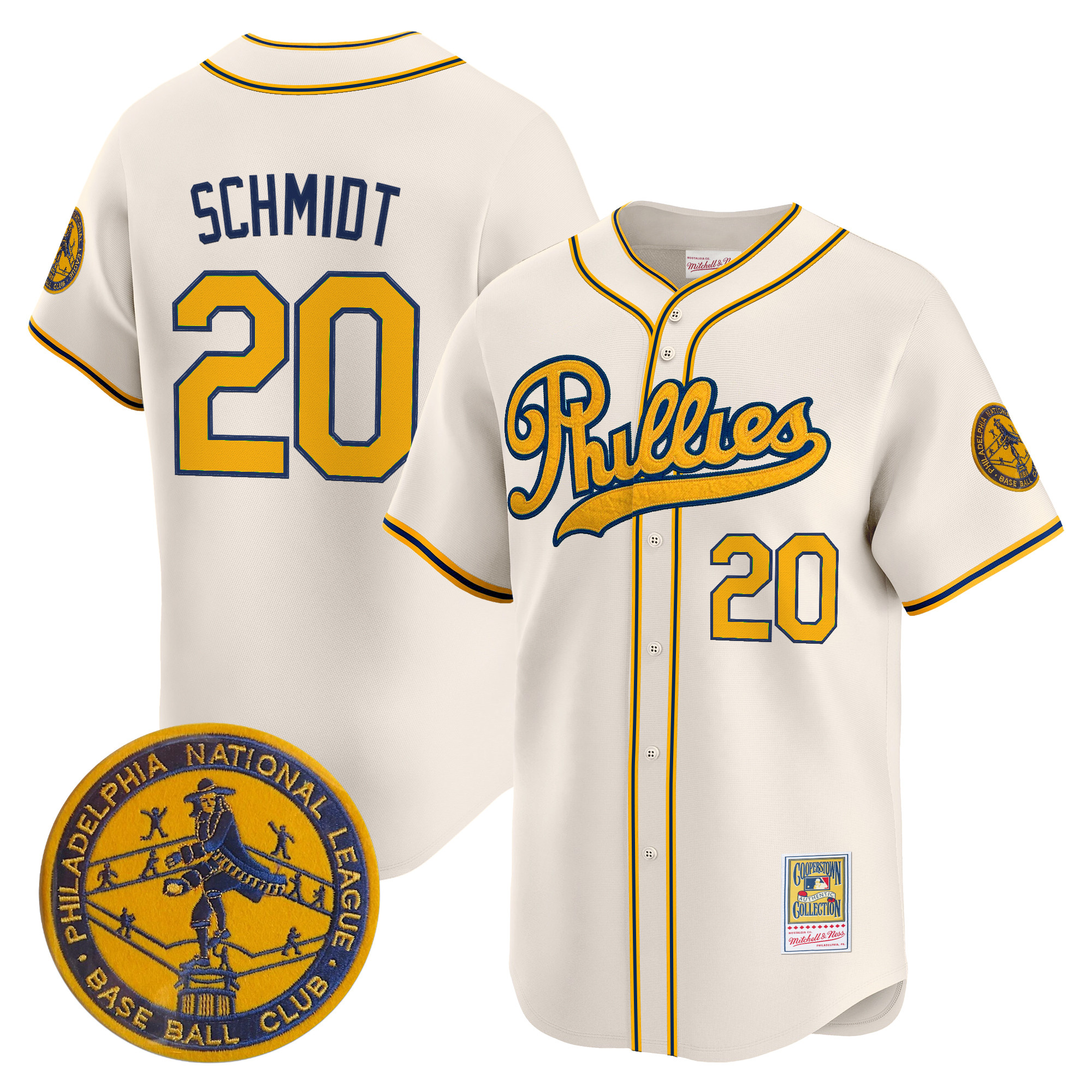 Men's Philadelphia Phillies 1938 Heritage Vapor Premier Limited Jersey - 'New?Sweden 300th?Anniversary' Patch - All Stitched
