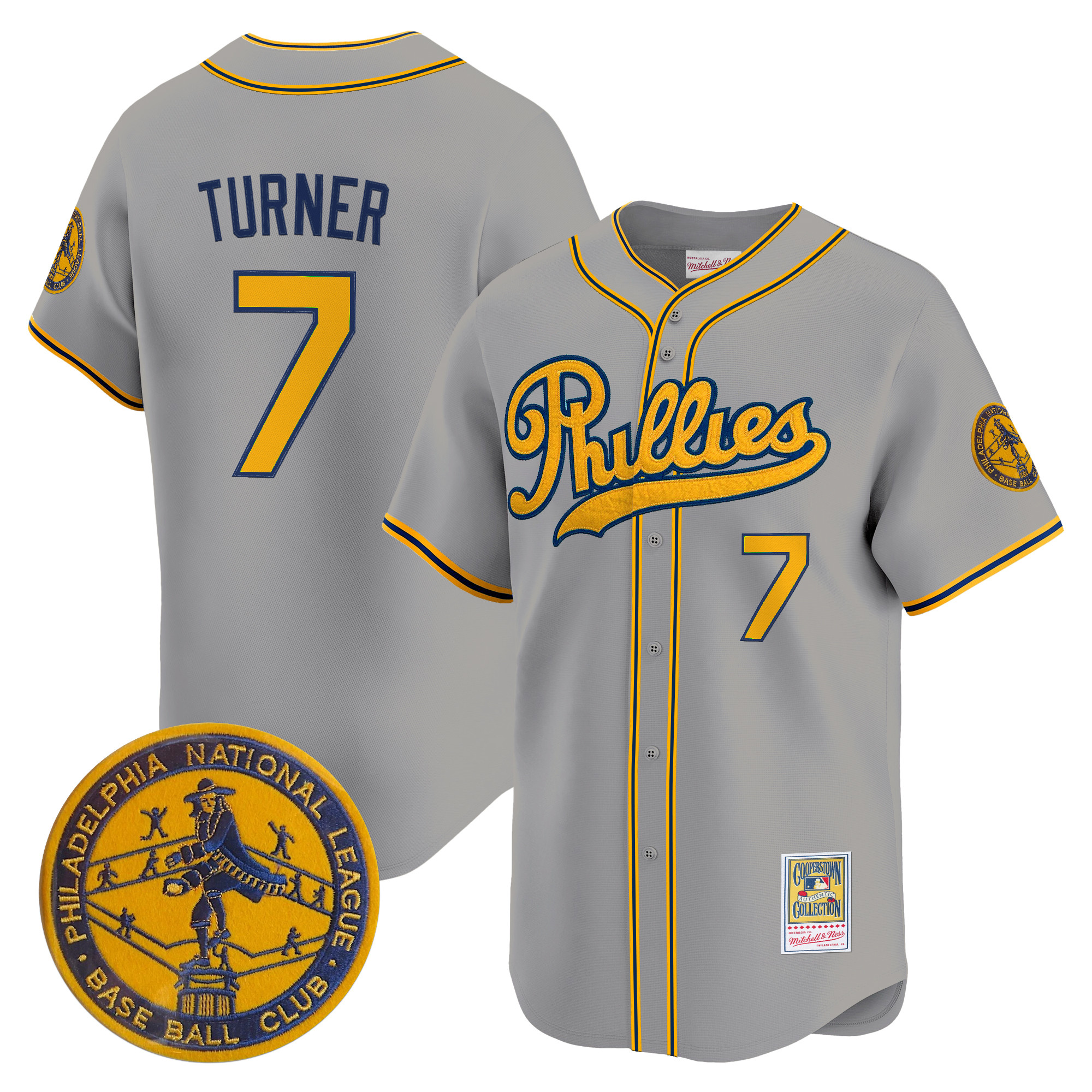 Men's Philadelphia Phillies 1938 Heritage Vapor Premier Limited Jersey - 'New?Sweden 300th?Anniversary' Patch - All Stitched