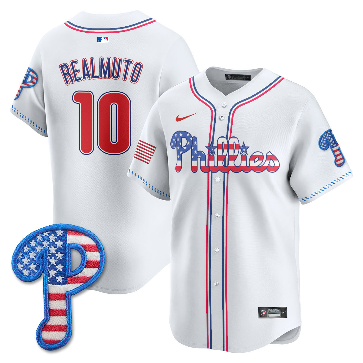 Men's Philadelphia Phillies 2025 Fourth of July Vapor Premier Limited Jersey - All Stitched