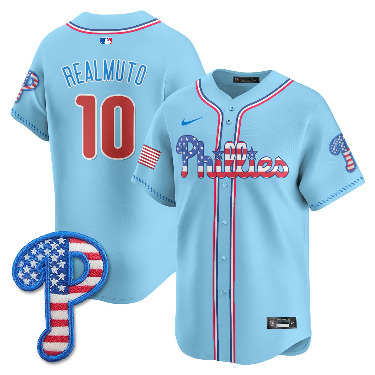 Men's Philadelphia Phillies 2025 Fourth of July Vapor Premier Limited Jersey - All Stitched