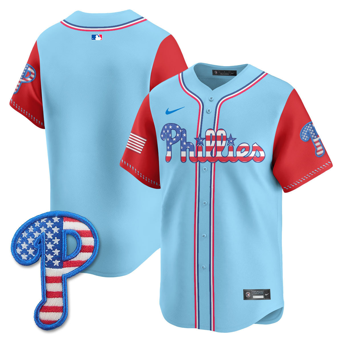 Men's Philadelphia Phillies 2025 Fourth of July Vapor Premier Limited Jersey - All Stitched