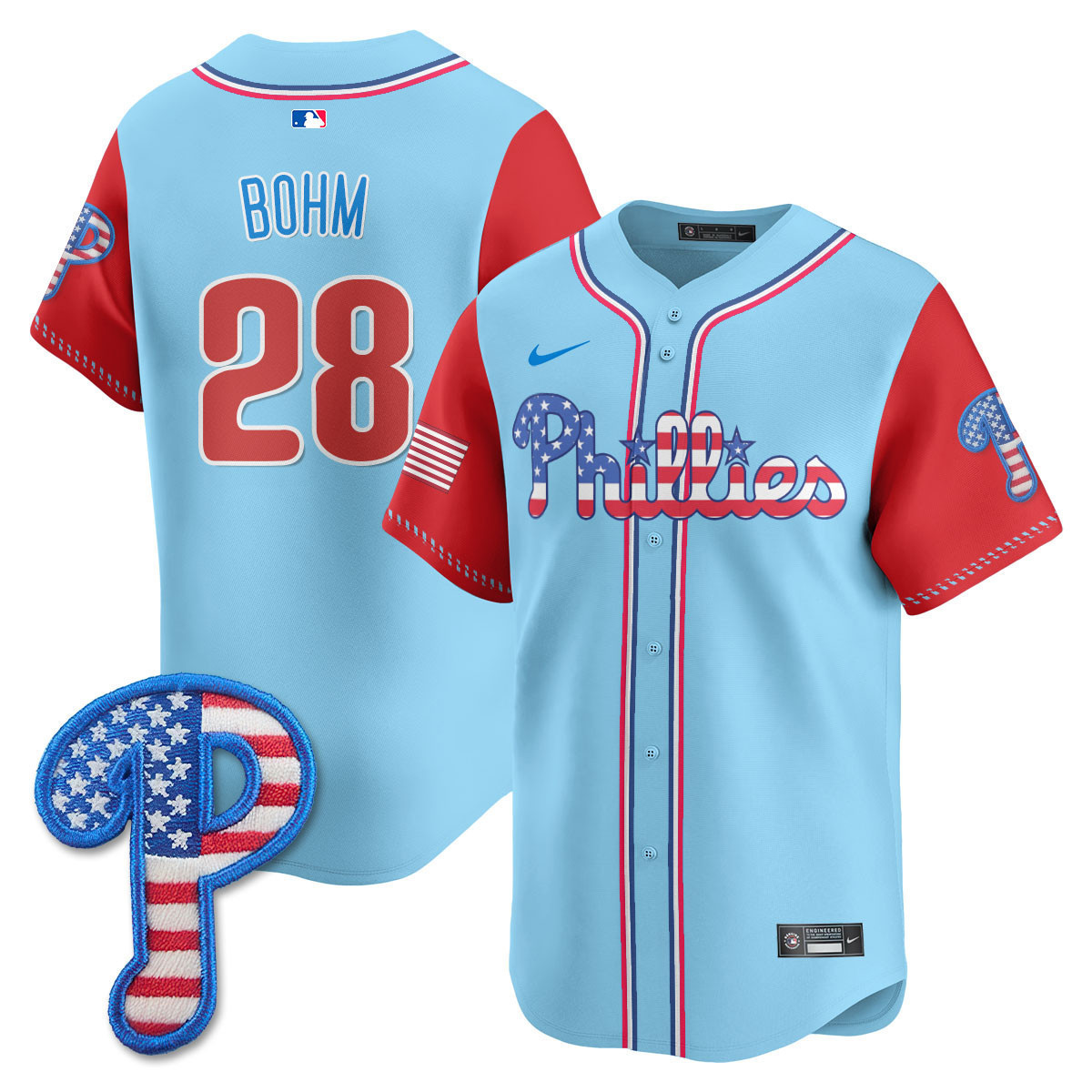 Men's Philadelphia Phillies 2025 Fourth of July Vapor Premier Limited Jersey - All Stitched