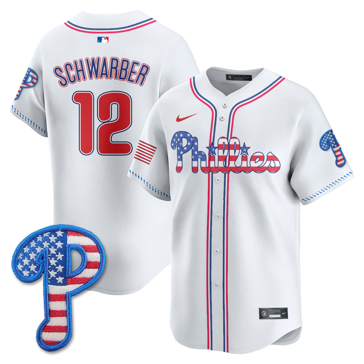Men's Philadelphia Phillies 2025 Fourth of July Vapor Premier Limited Jersey - All Stitched