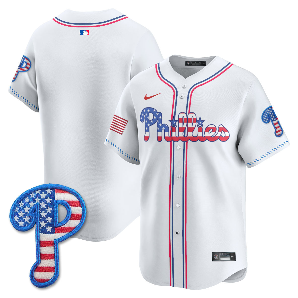 Men's Philadelphia Phillies 2025 Fourth of July Vapor Premier Limited Jersey - All Stitched