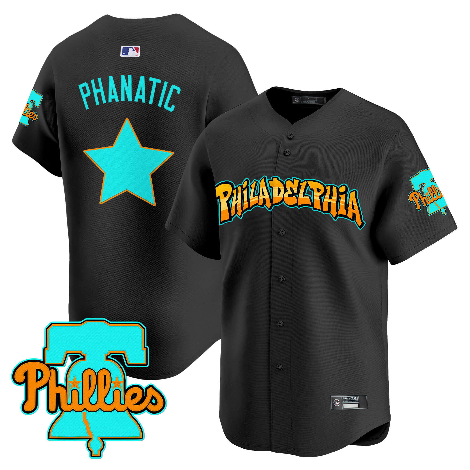 Men's Philadelphia Phillies 'Graffiti Broad Street Edition' Vapor Premier Limited Jersey - All Stitched
