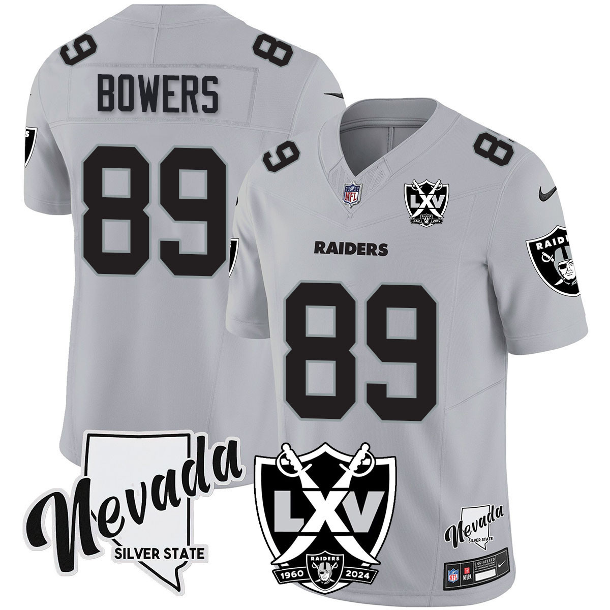 Men's Raiders 2025 Vapor Limited Jersey - 65th Anniversary - All Stitched