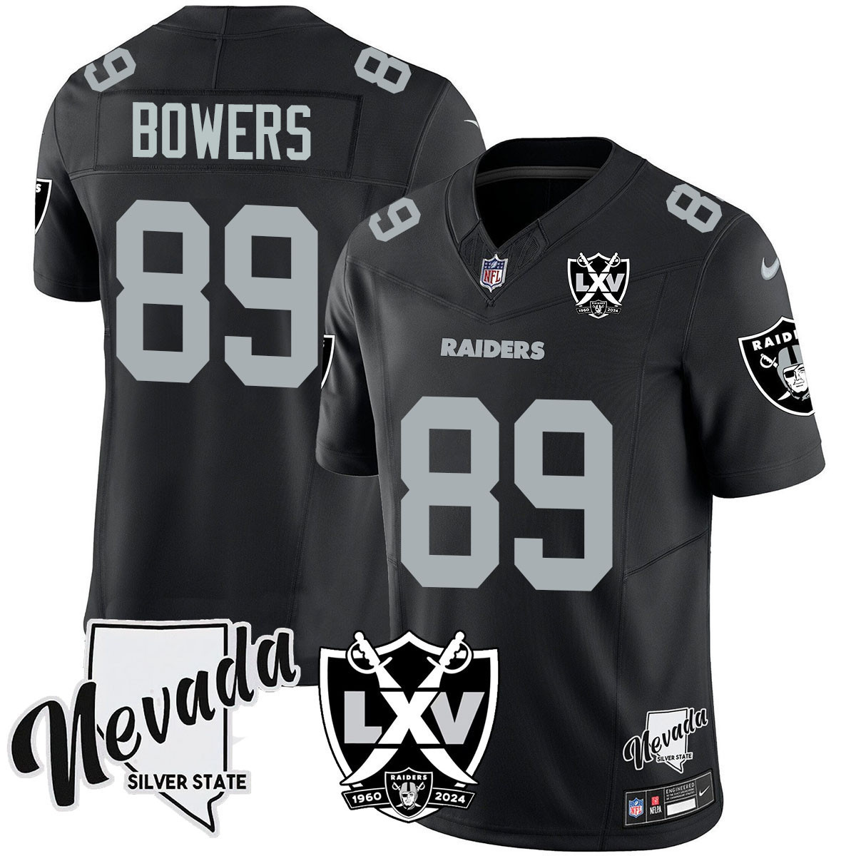 Men's Raiders 2025 Vapor Limited Jersey - 65th Anniversary - All Stitched