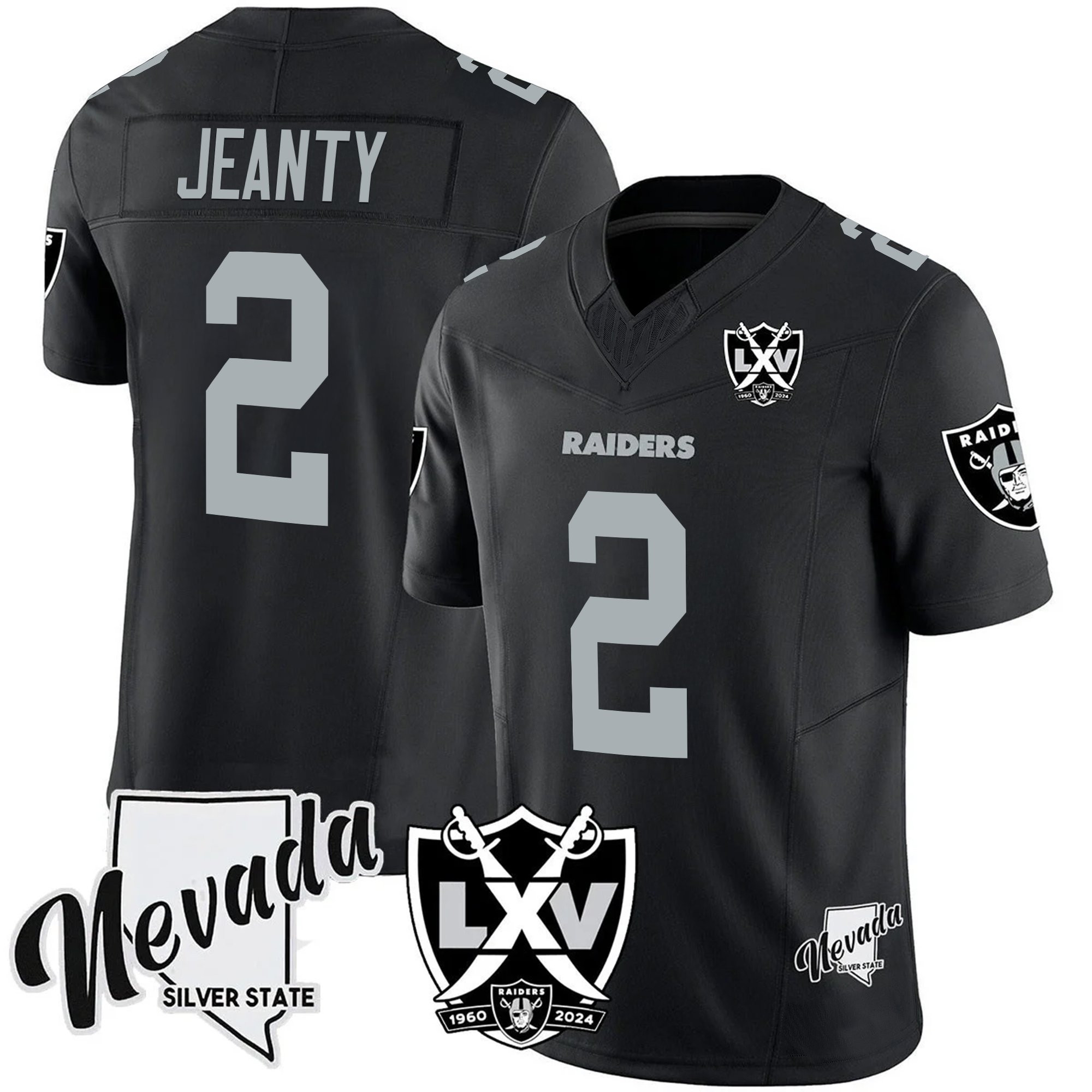 Men's Raiders 2025 Vapor Limited Jersey - 65th Anniversary V2 - All Stitched