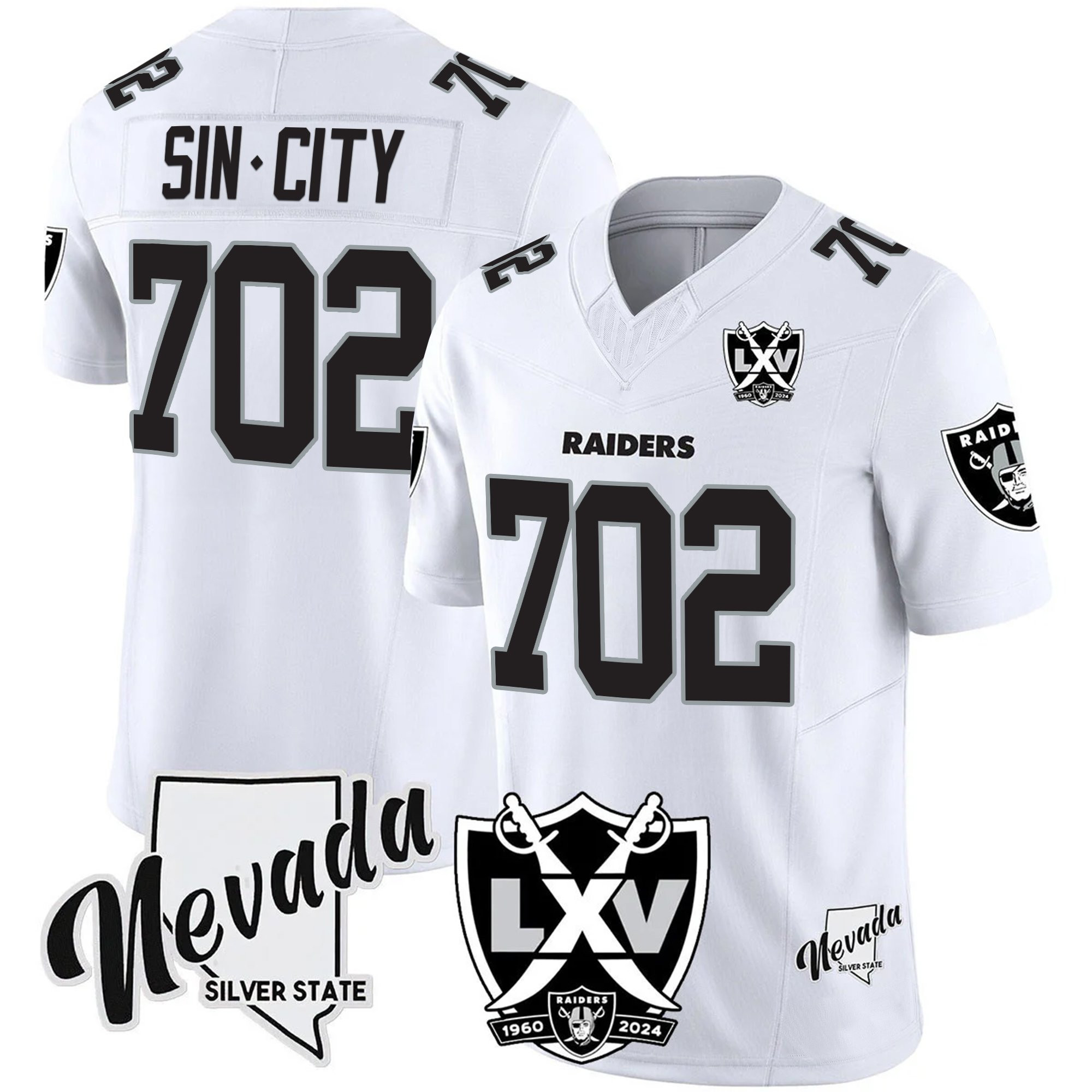 Men's Raiders 2025 Vapor Limited Jersey - 65th Anniversary V2 - All Stitched