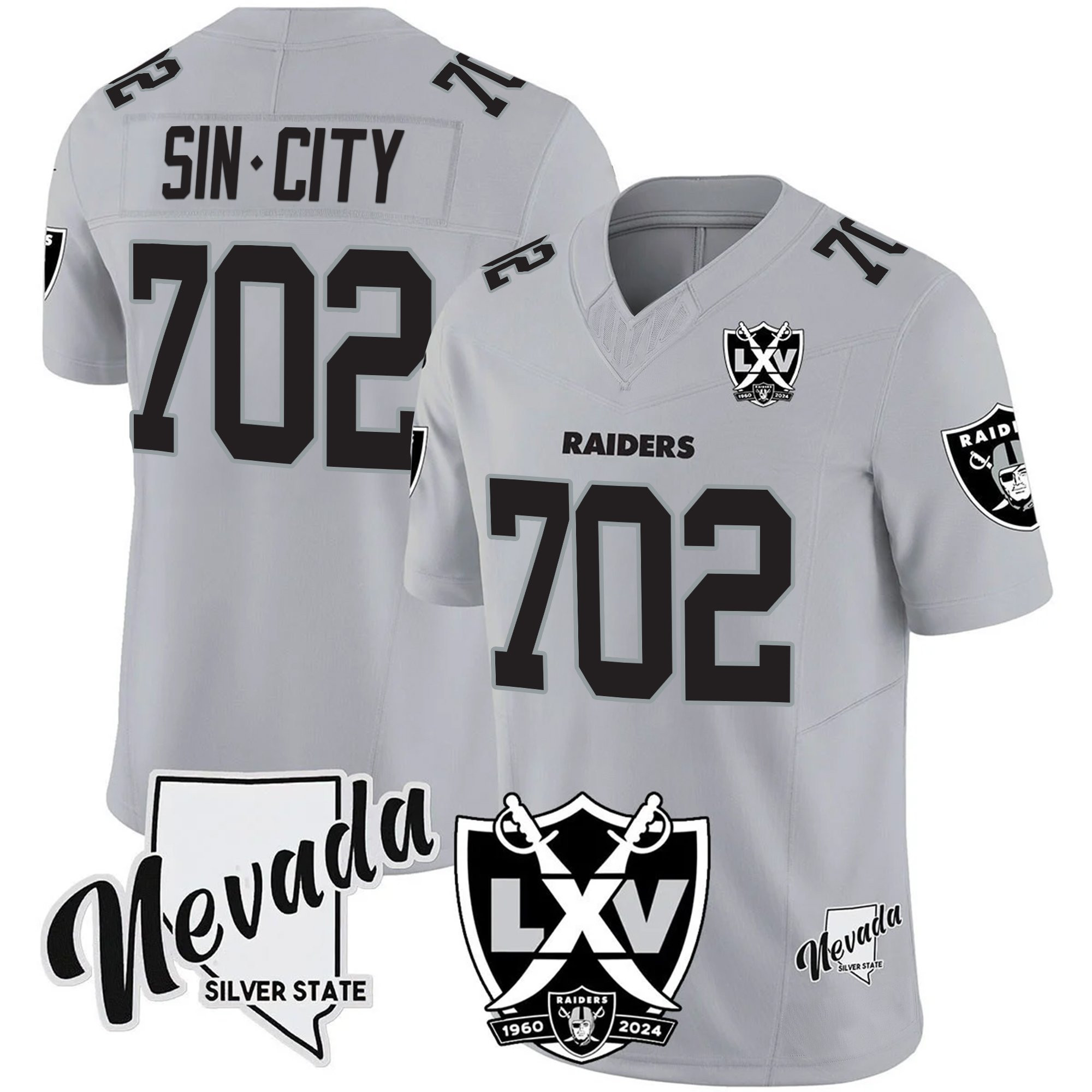 Men's Raiders 2025 Vapor Limited Jersey - 65th Anniversary V2 - All Stitched