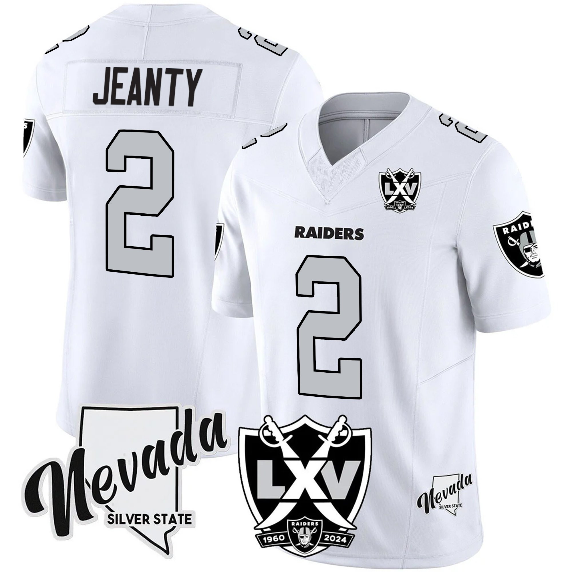 Men's Raiders 2025 Vapor Limited Jersey - 65th Anniversary V2 - All Stitched