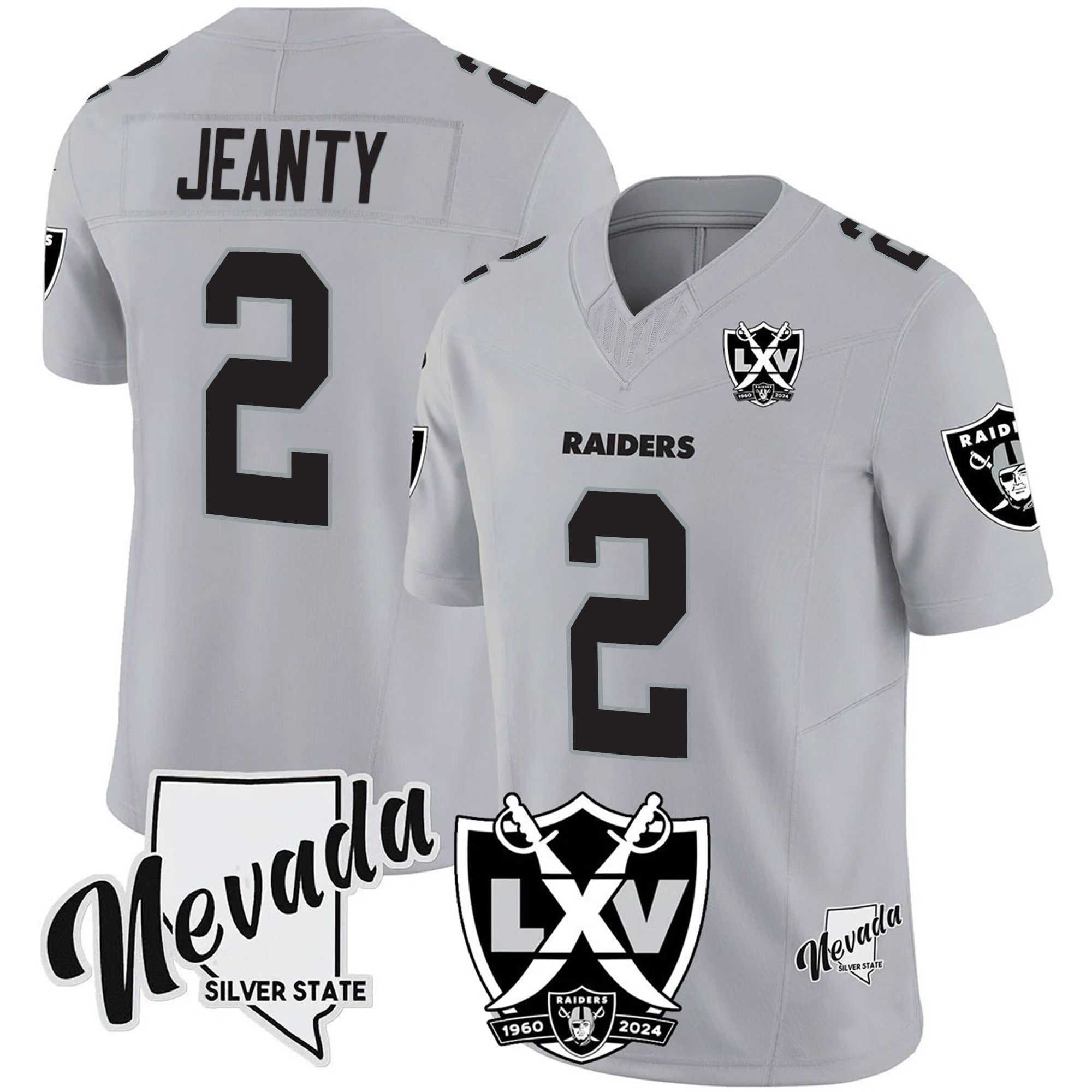 Men's Raiders 2025 Vapor Limited Jersey - 65th Anniversary V2 - All Stitched