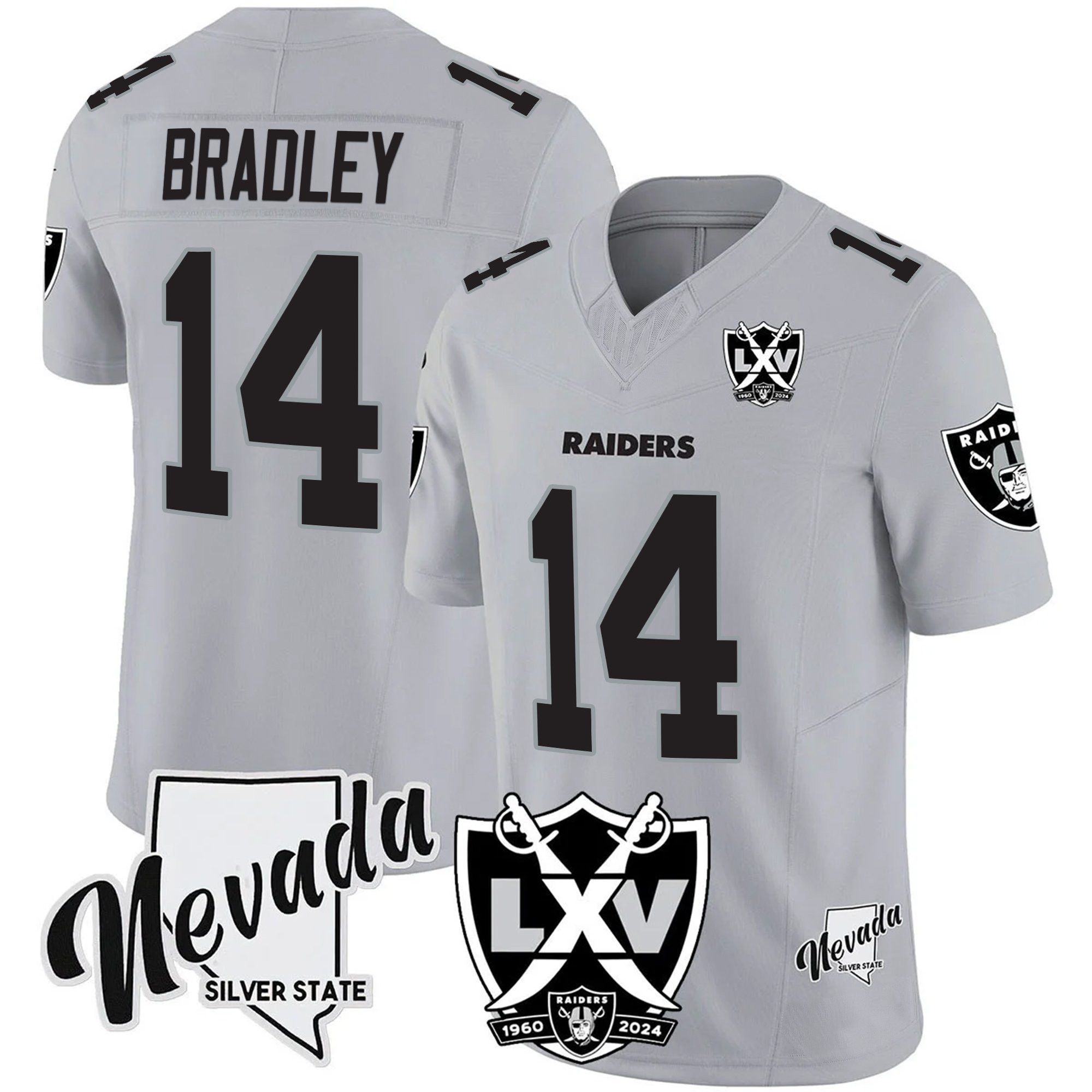 Men's Raiders 2025 Vapor Limited Jersey - 65th Anniversary V2 - All Stitched