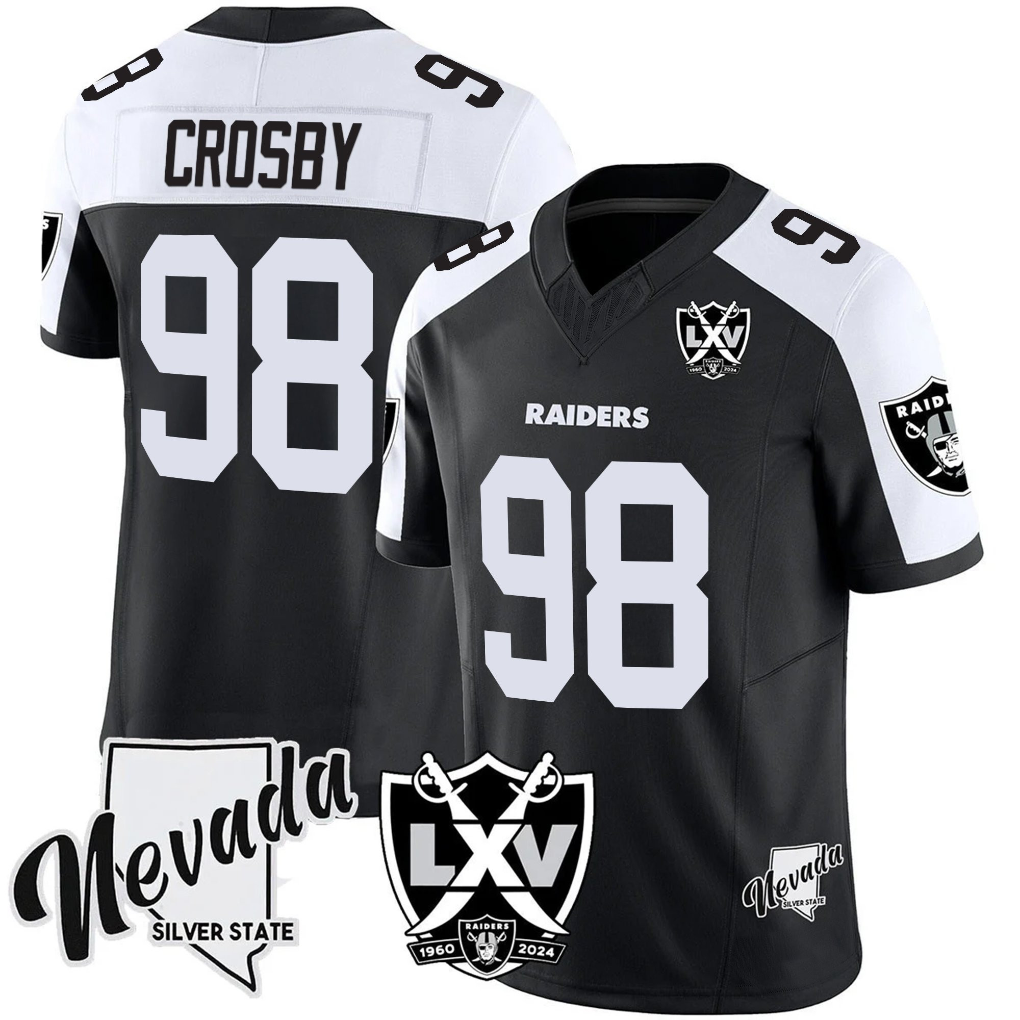 Men's Raiders 2025 Vapor Limited Jersey - 65th Anniversary V2 - All Stitched