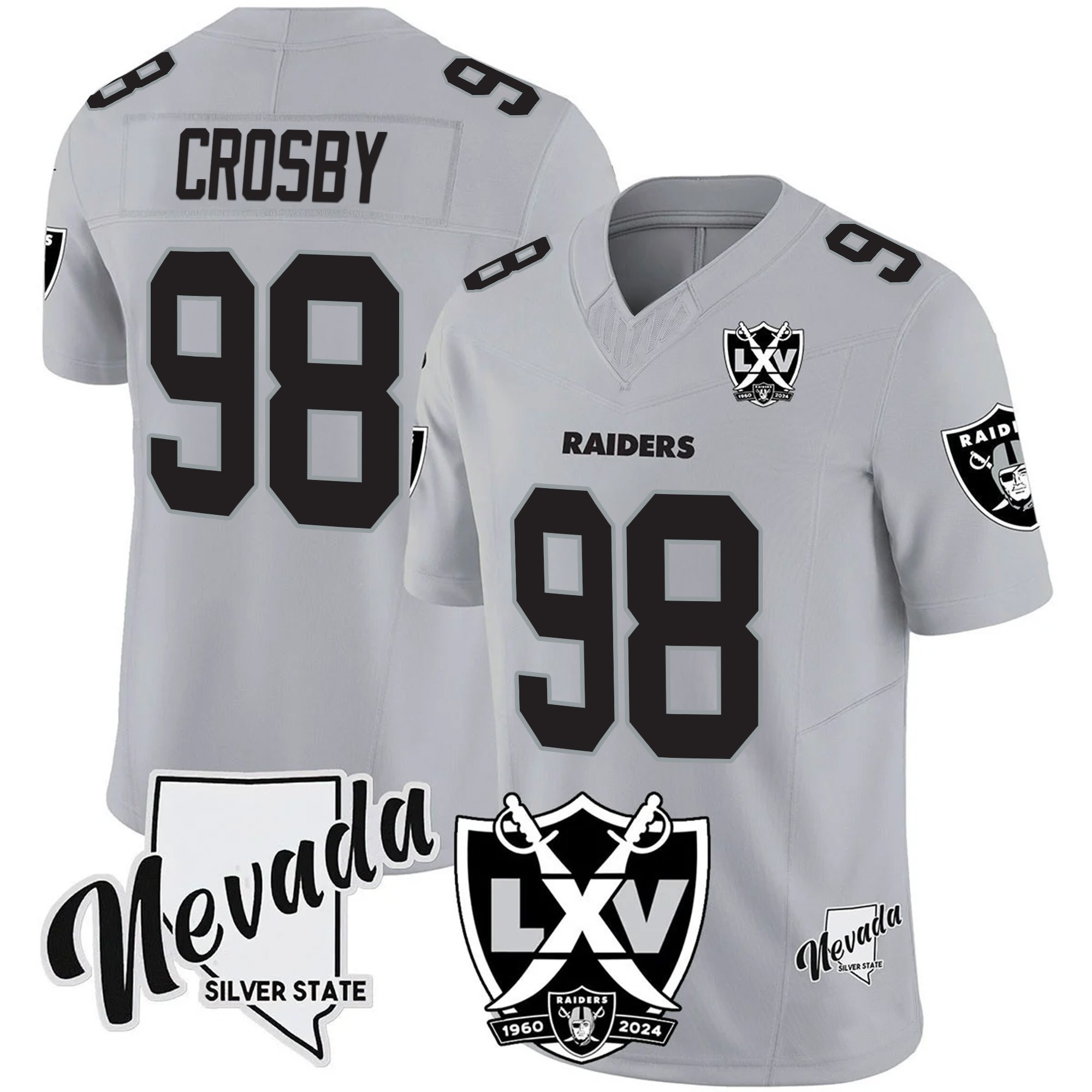 Men's Raiders 2025 Vapor Limited Jersey - 65th Anniversary V2 - All Stitched