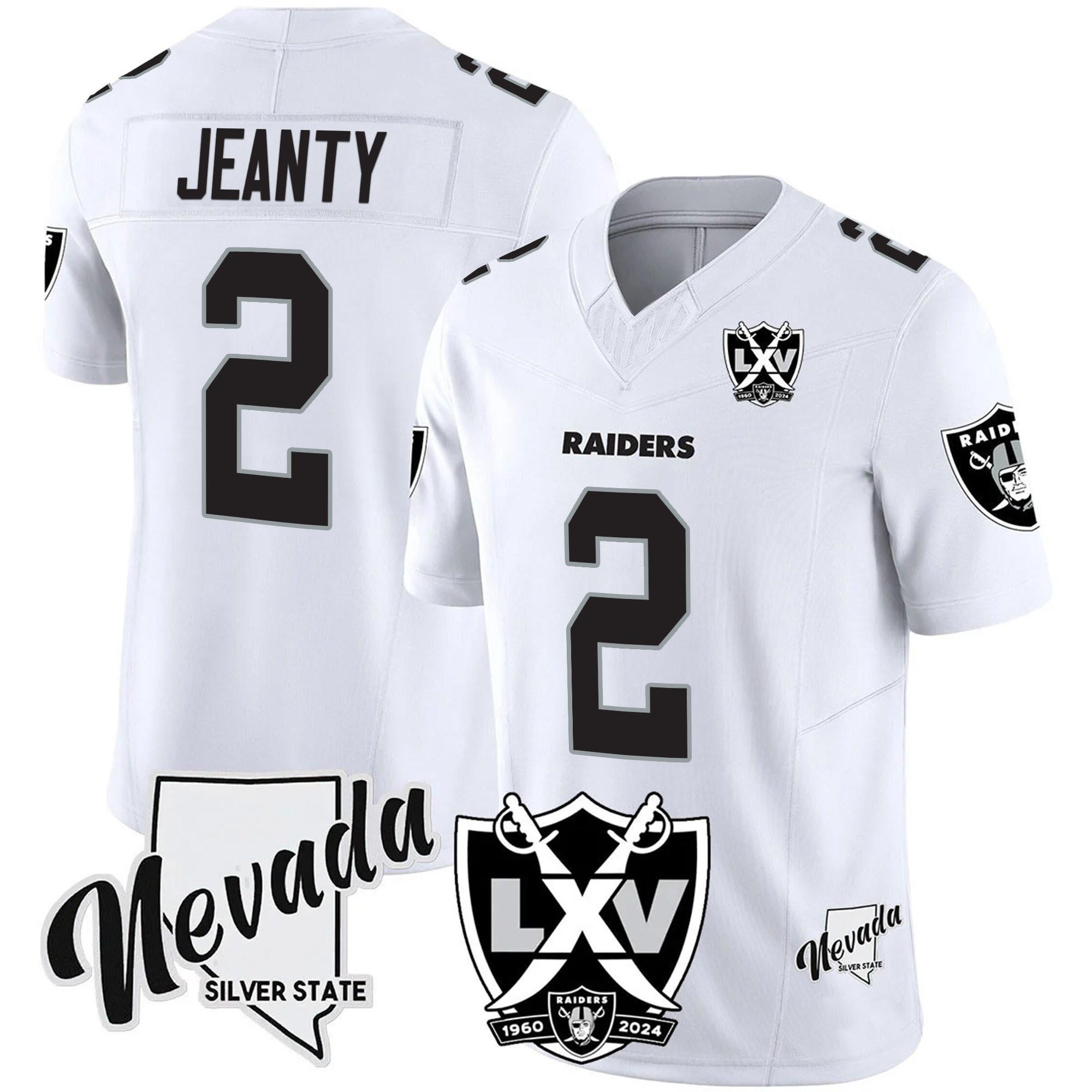 Men's Raiders 2025 Vapor Limited Jersey - 65th Anniversary V2 - All Stitched