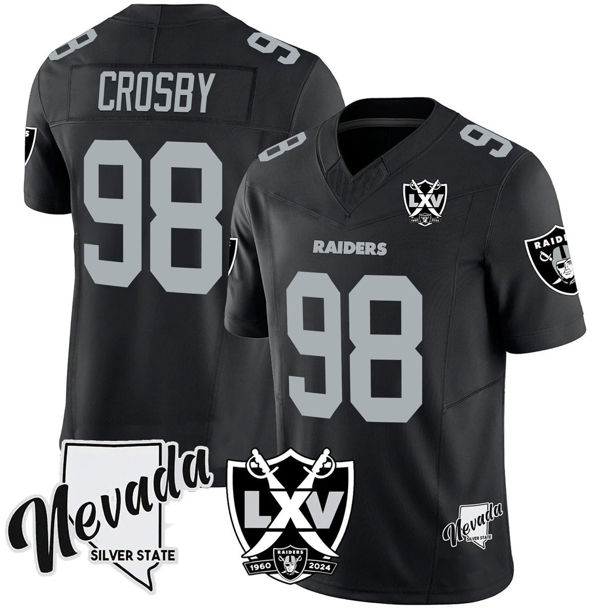 Men's Raiders 2025 Vapor Limited Jersey - 65th Anniversary V2 - All Stitched