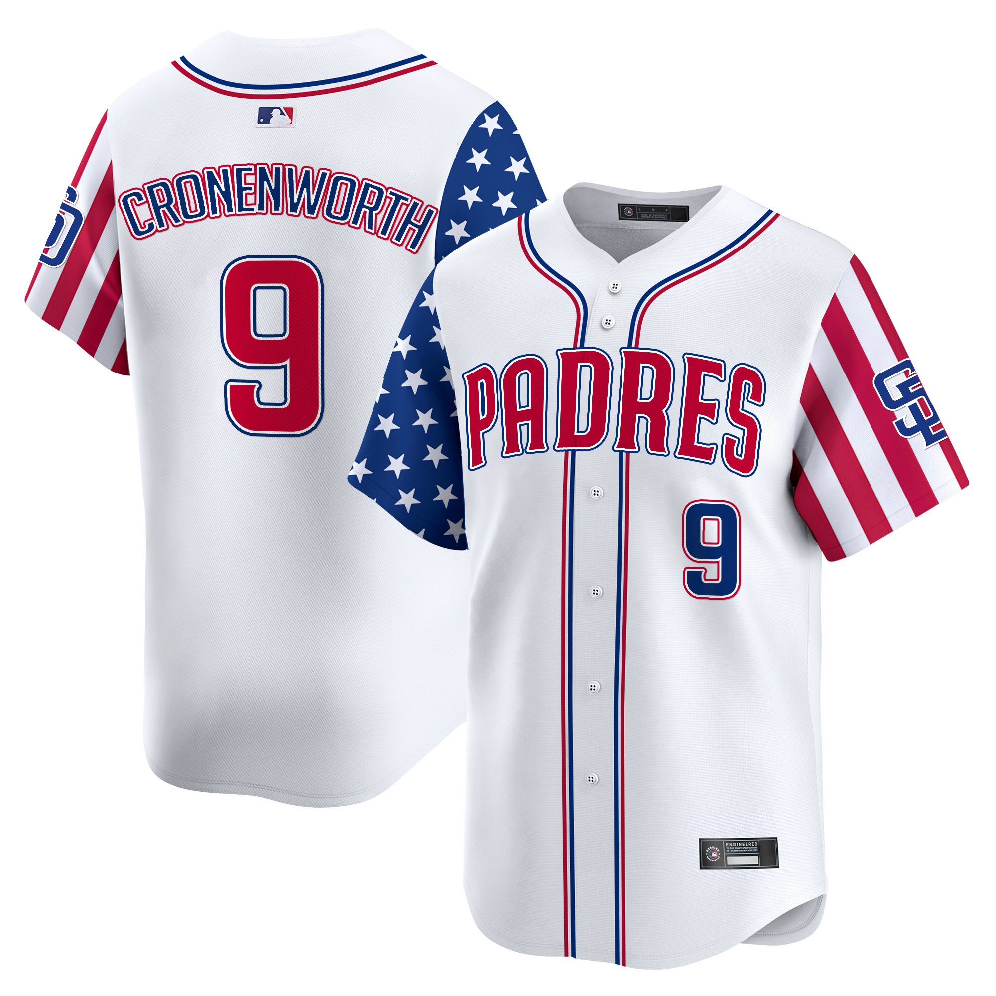 Men's San Diego Padres 2025 Independence Day Vapor Premier Limited Jersey - All Stitched