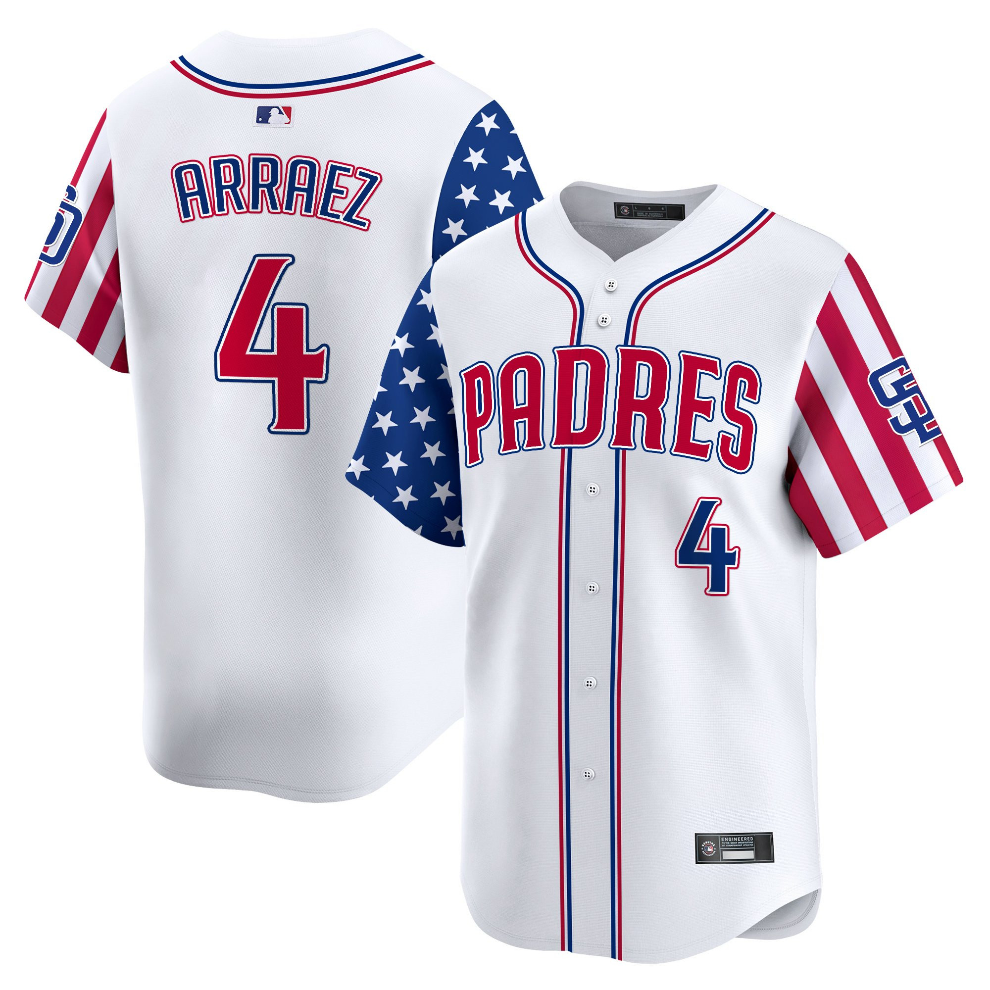 Men's San Diego Padres 2025 Independence Day Vapor Premier Limited Jersey - All Stitched