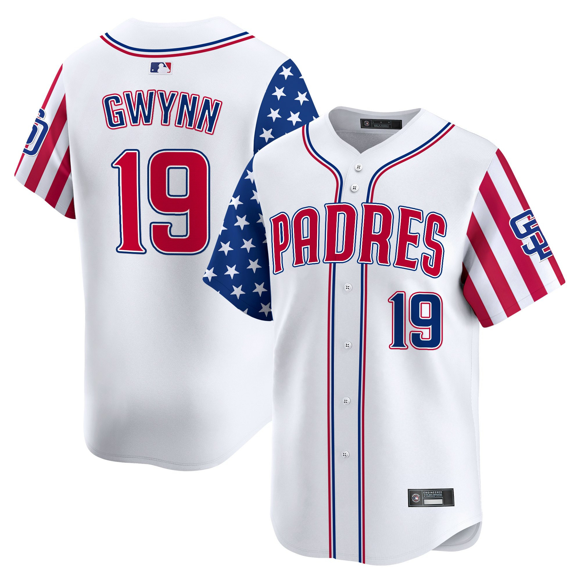 Men's San Diego Padres 2025 Independence Day Vapor Premier Limited Jersey - All Stitched