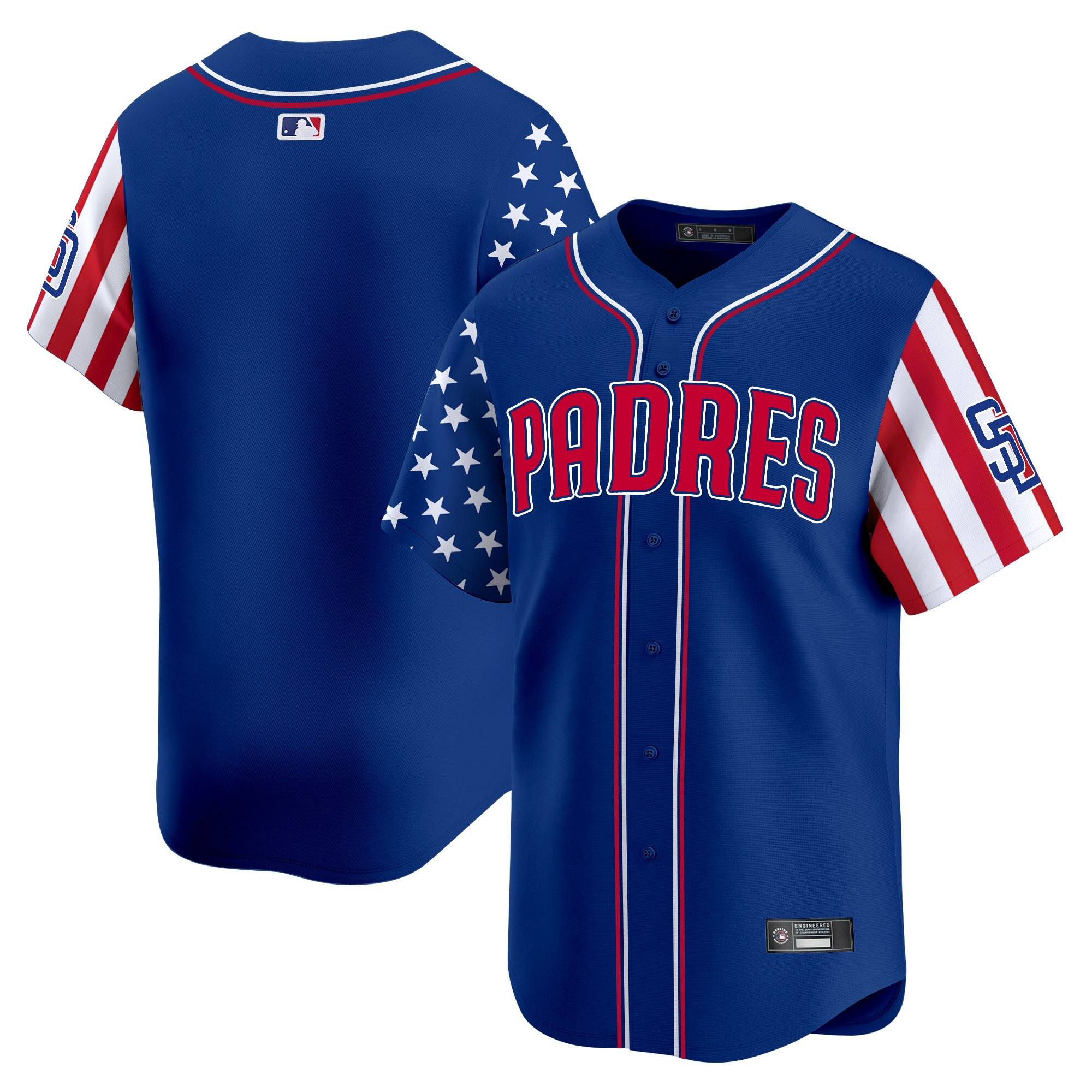 Men's San Diego Padres 2025 Independence Day Vapor Premier Limited Jersey - All Stitched