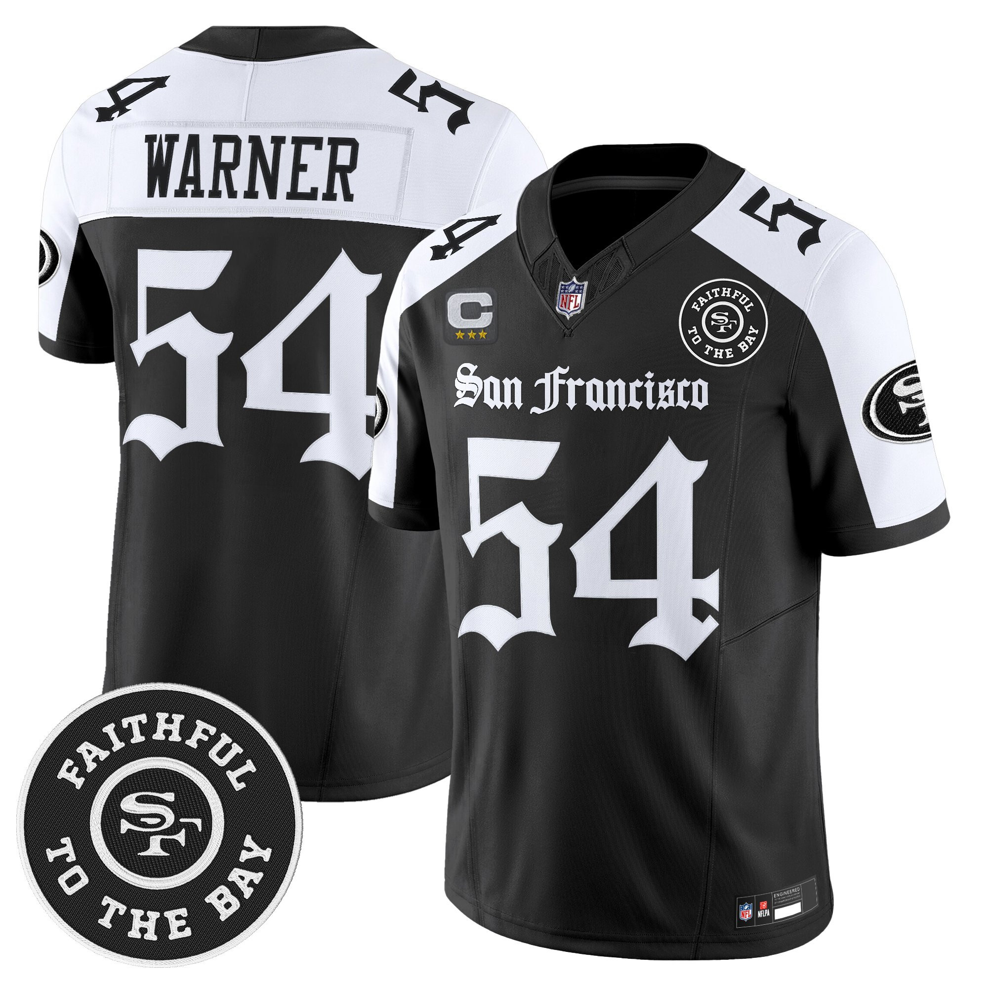 Men's San Francisco 49ers 'Gothic Edition' Vapor Limited Jersey - All Stitched
