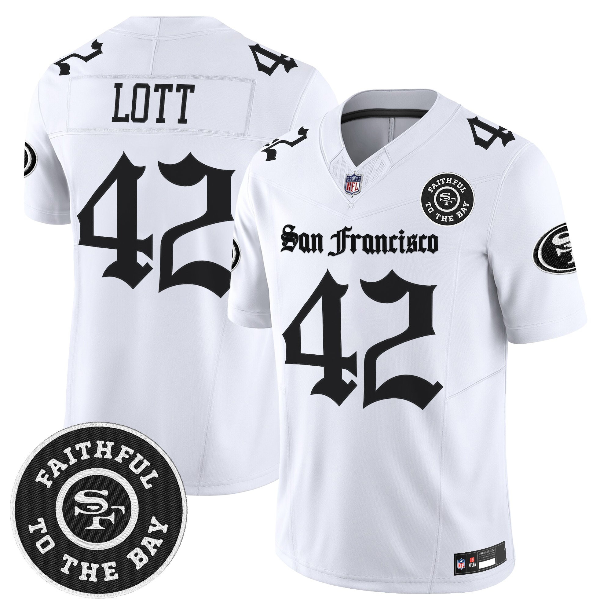 Men's San Francisco 49ers 'Gothic Edition' Vapor Limited Jersey - All Stitched