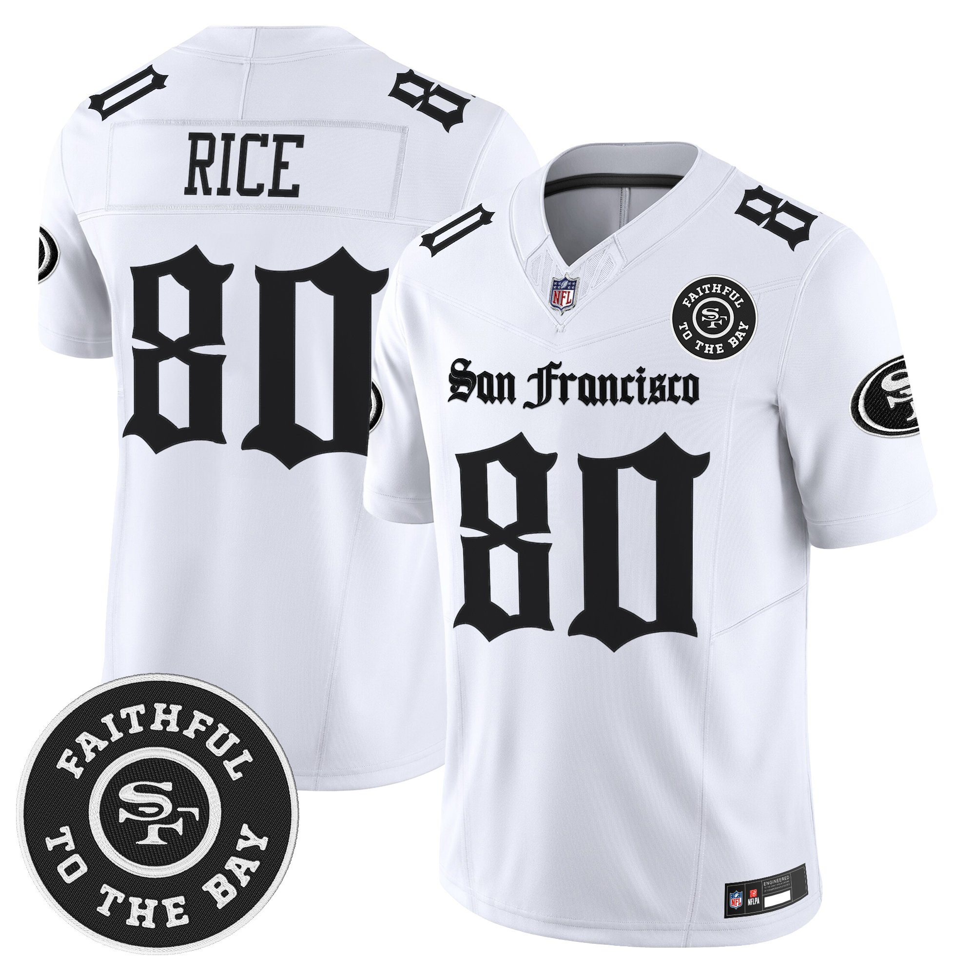 Men's San Francisco 49ers 'Gothic Edition' Vapor Limited Jersey - All Stitched