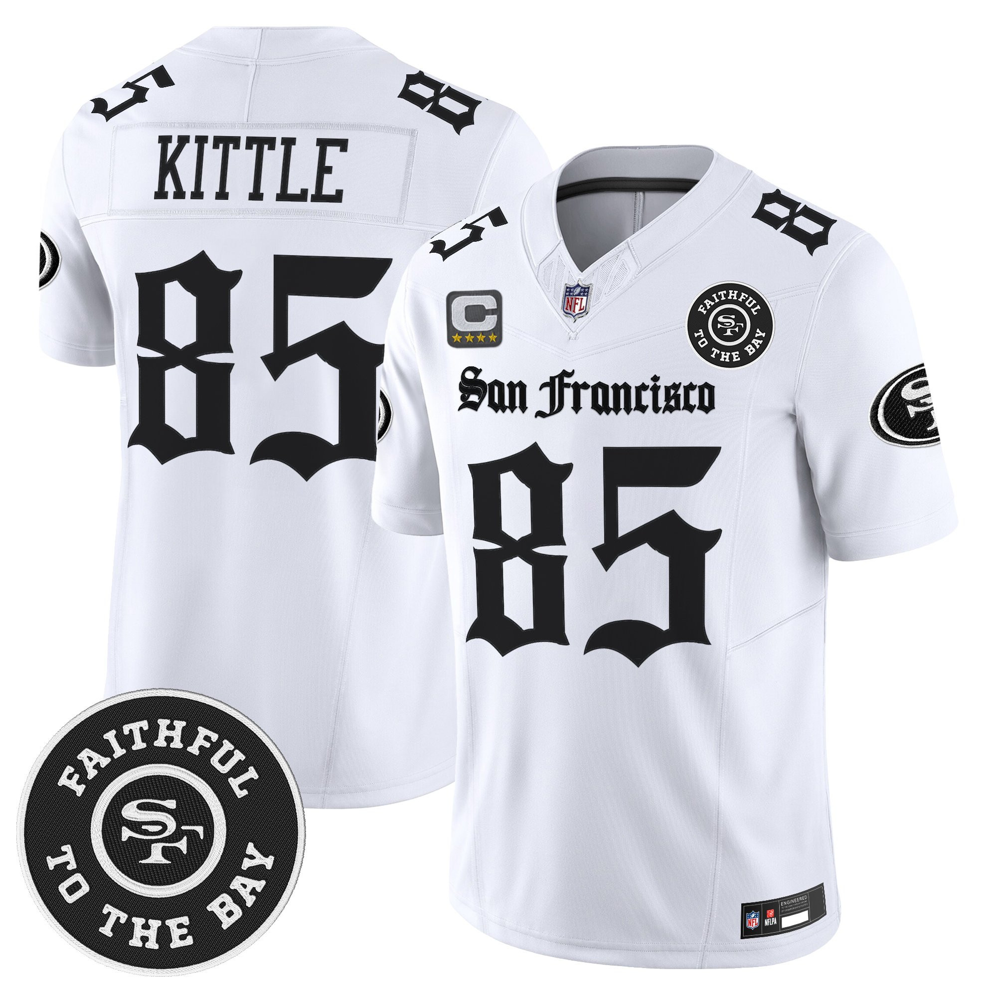 Men's San Francisco 49ers 'Gothic Edition' Vapor Limited Jersey - All Stitched