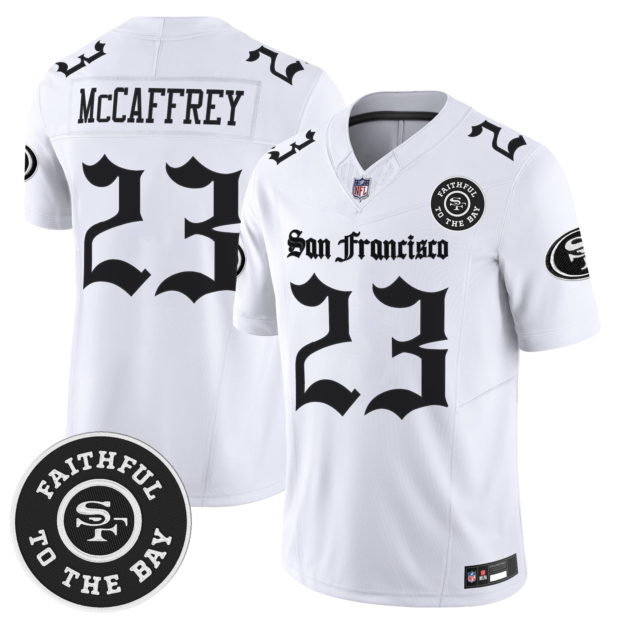 Men's San Francisco 49ers 'Gothic Edition' Vapor Limited Jersey - All Stitched