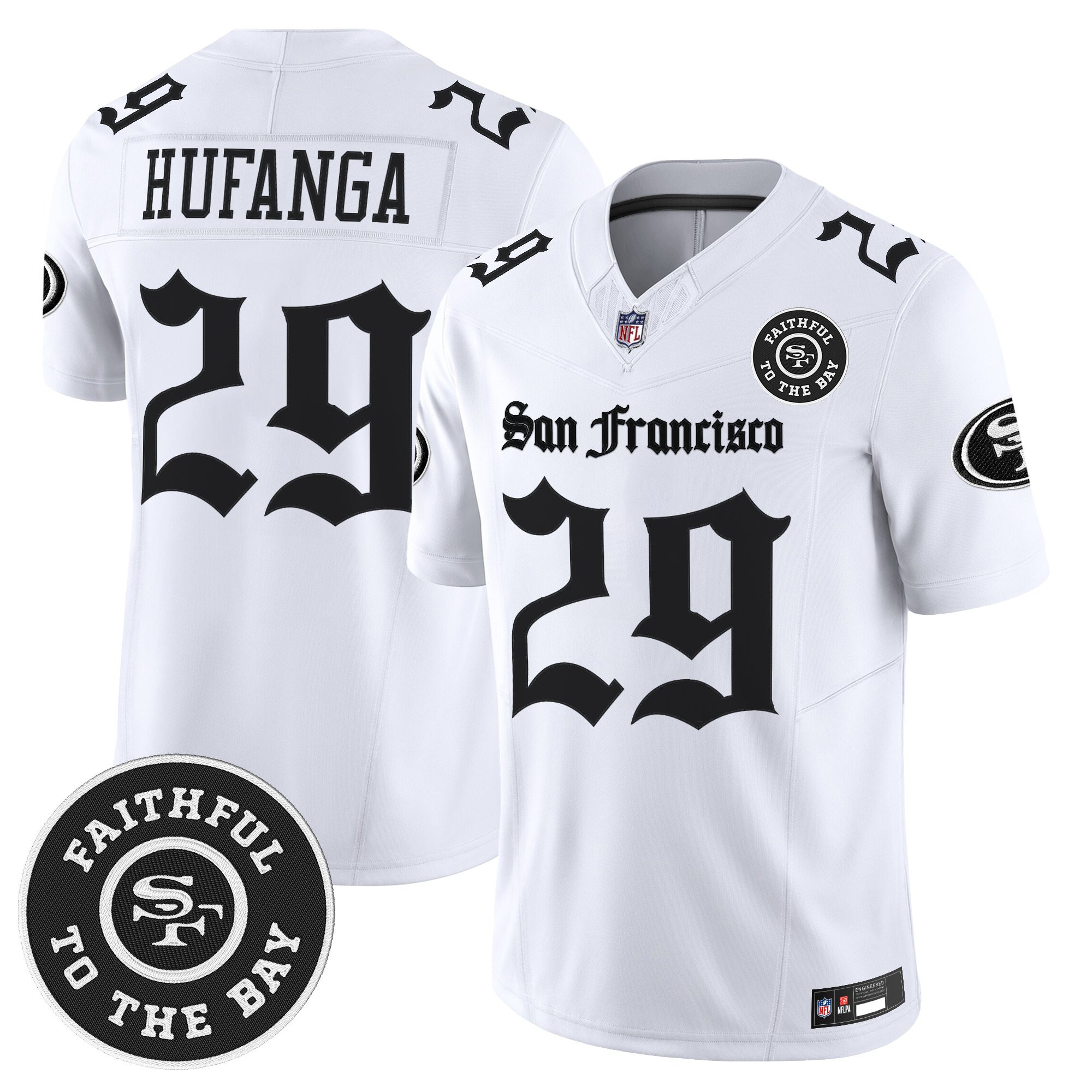 Men's San Francisco 49ers 'Gothic Edition' Vapor Limited Jersey - All Stitched
