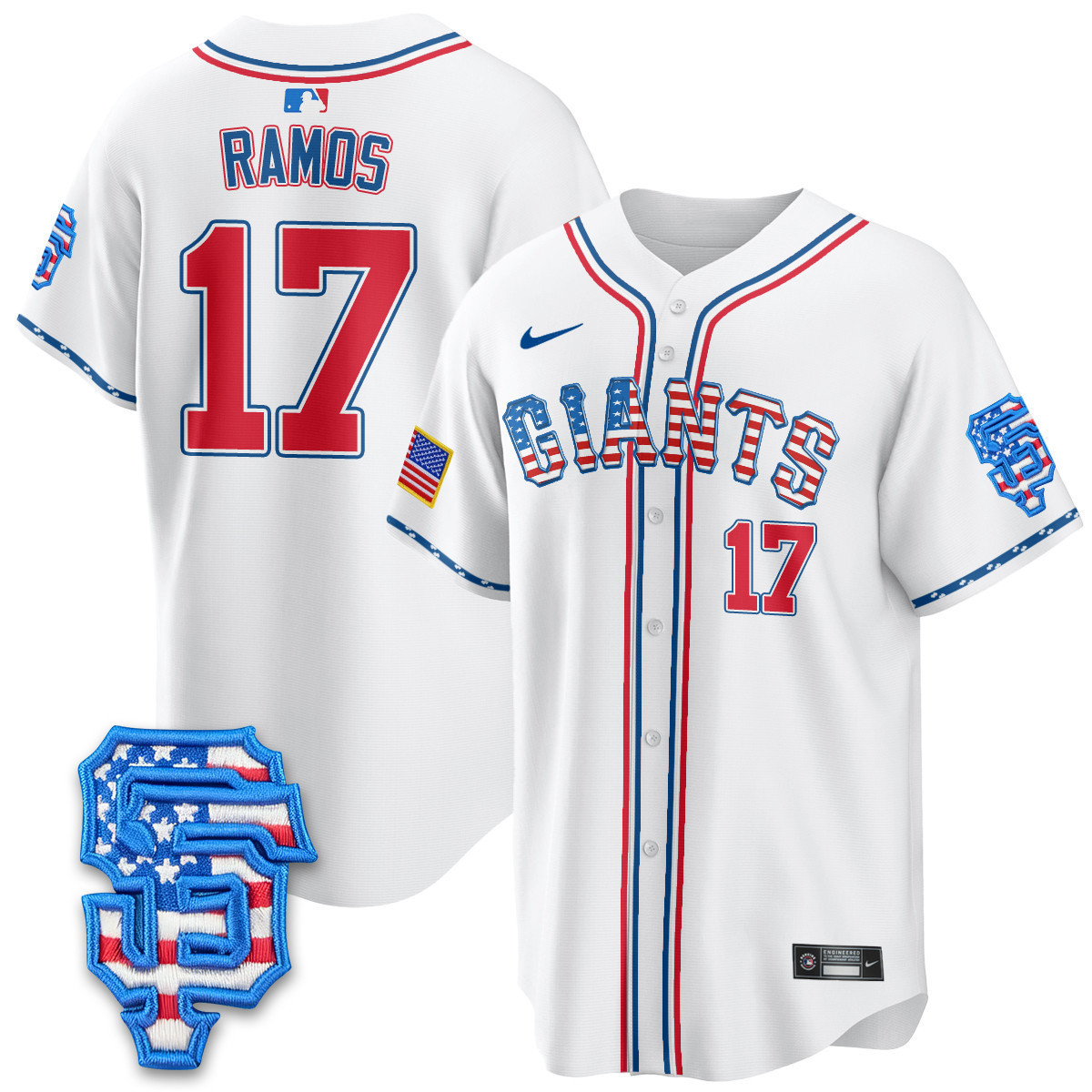 Men's San Francisco Giants 2025 Fourth of July Vapor Premier Limited Jersey - All Stitched