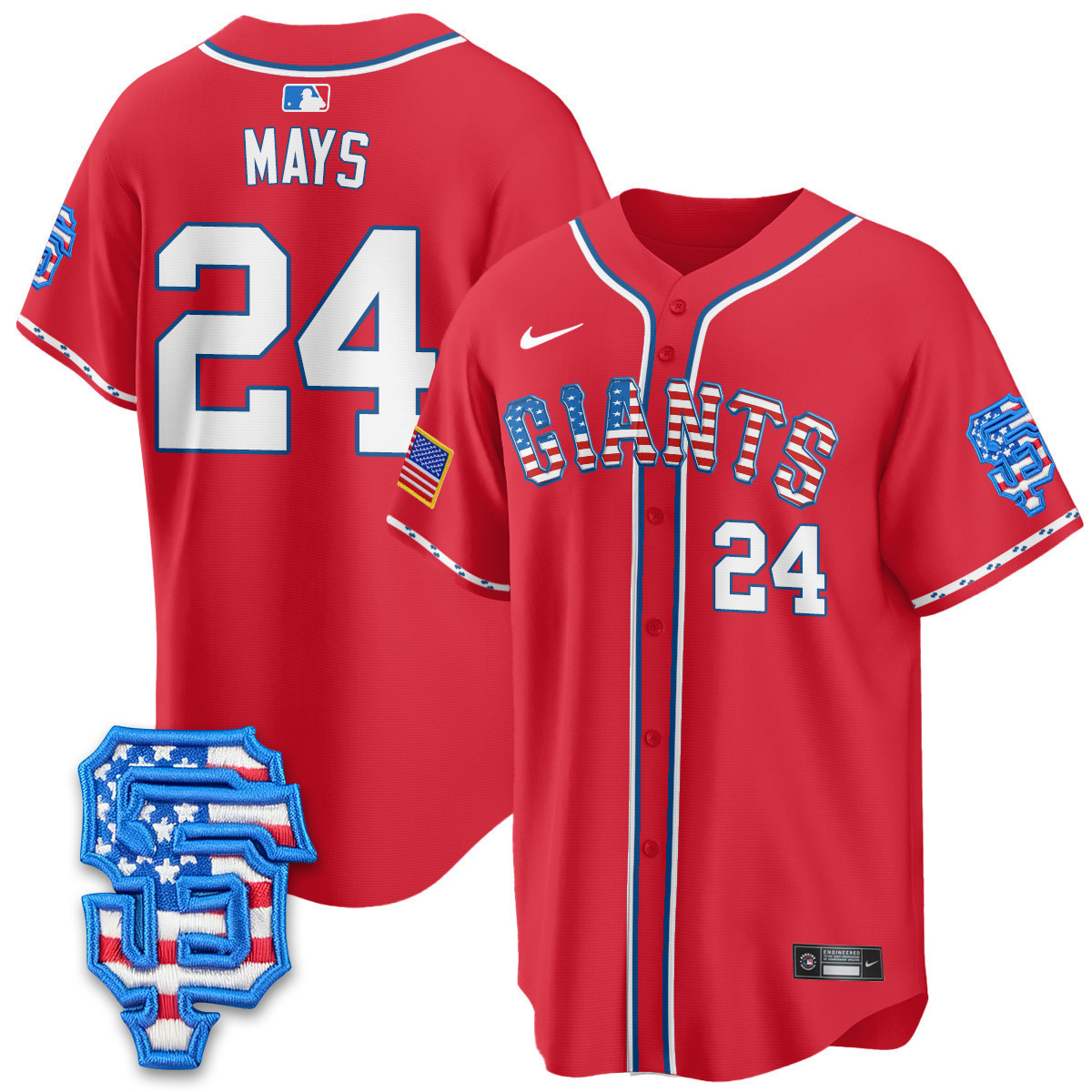 Men's San Francisco Giants 2025 Fourth of July Vapor Premier Limited Jersey - All Stitched