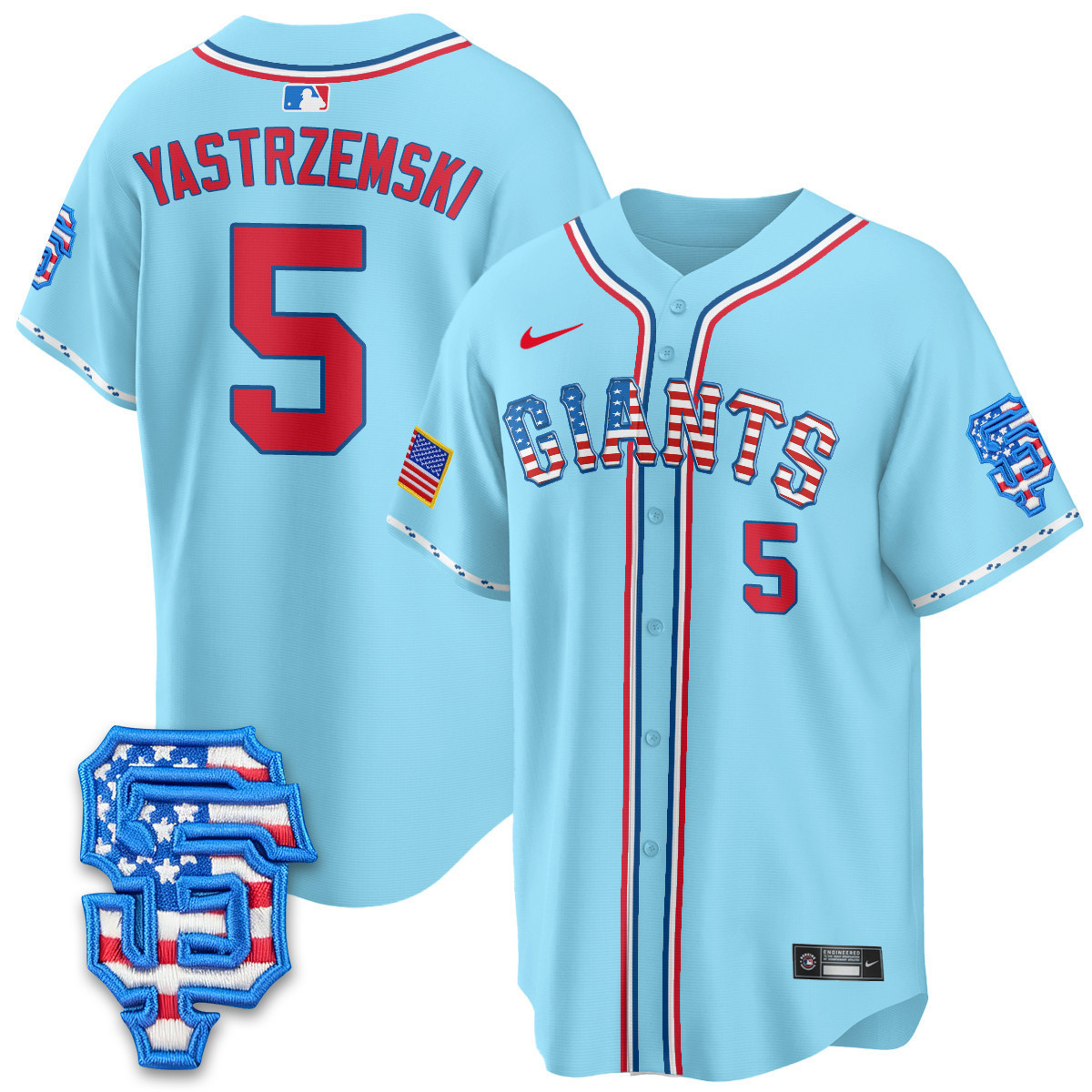Men's San Francisco Giants 2025 Fourth of July Vapor Premier Limited Jersey - All Stitched
