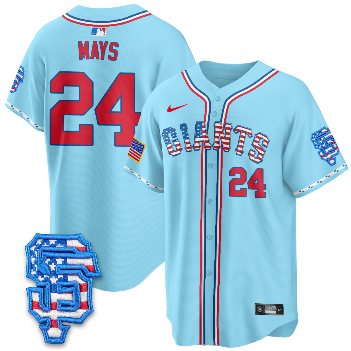 Men's San Francisco Giants 2025 Fourth of July Vapor Premier Limited Jersey - All Stitched
